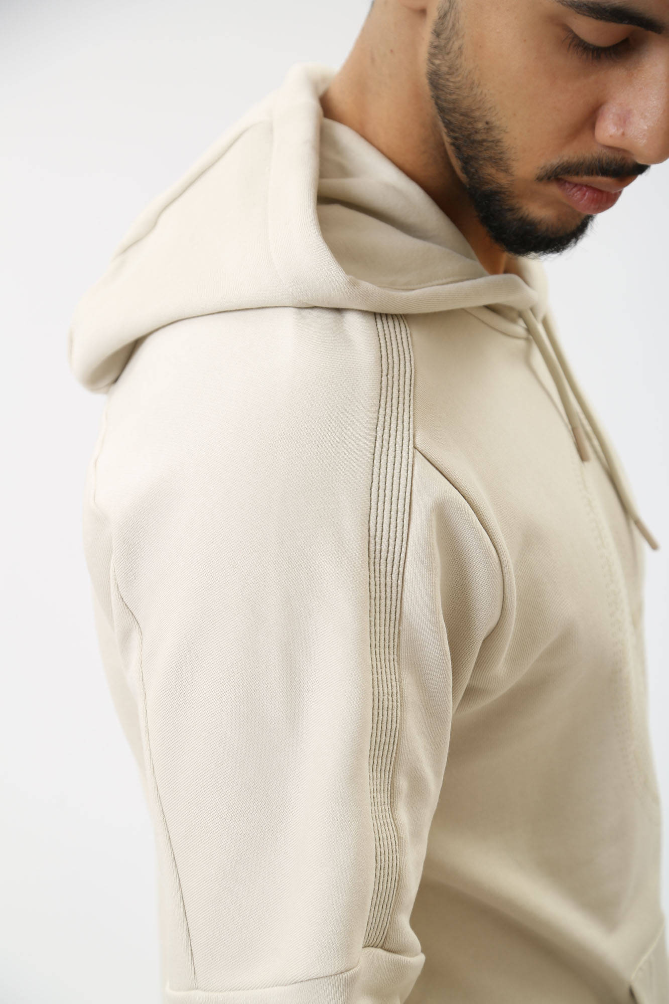 3DPM65_PJTKZ_1946 Худи EA7 Бежевый