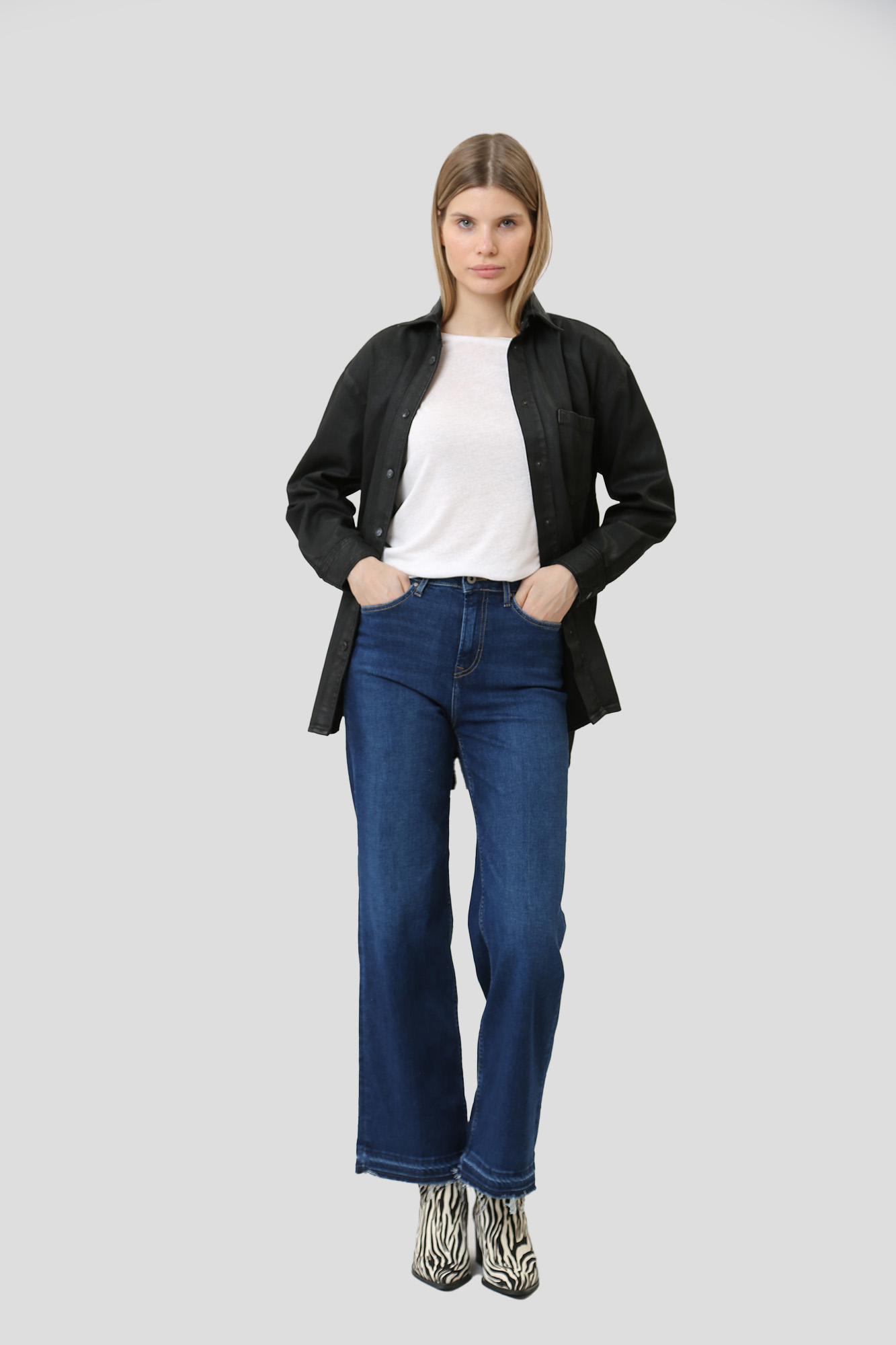 PL204598CT5 джинсы wide leg jeans uhw  pepe jeans 