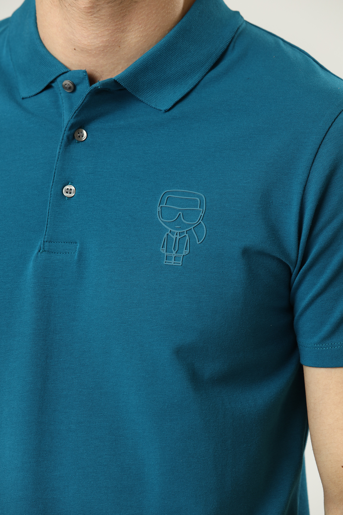 521221_745084 Поло Karl Lagerfeld Бирюзовый