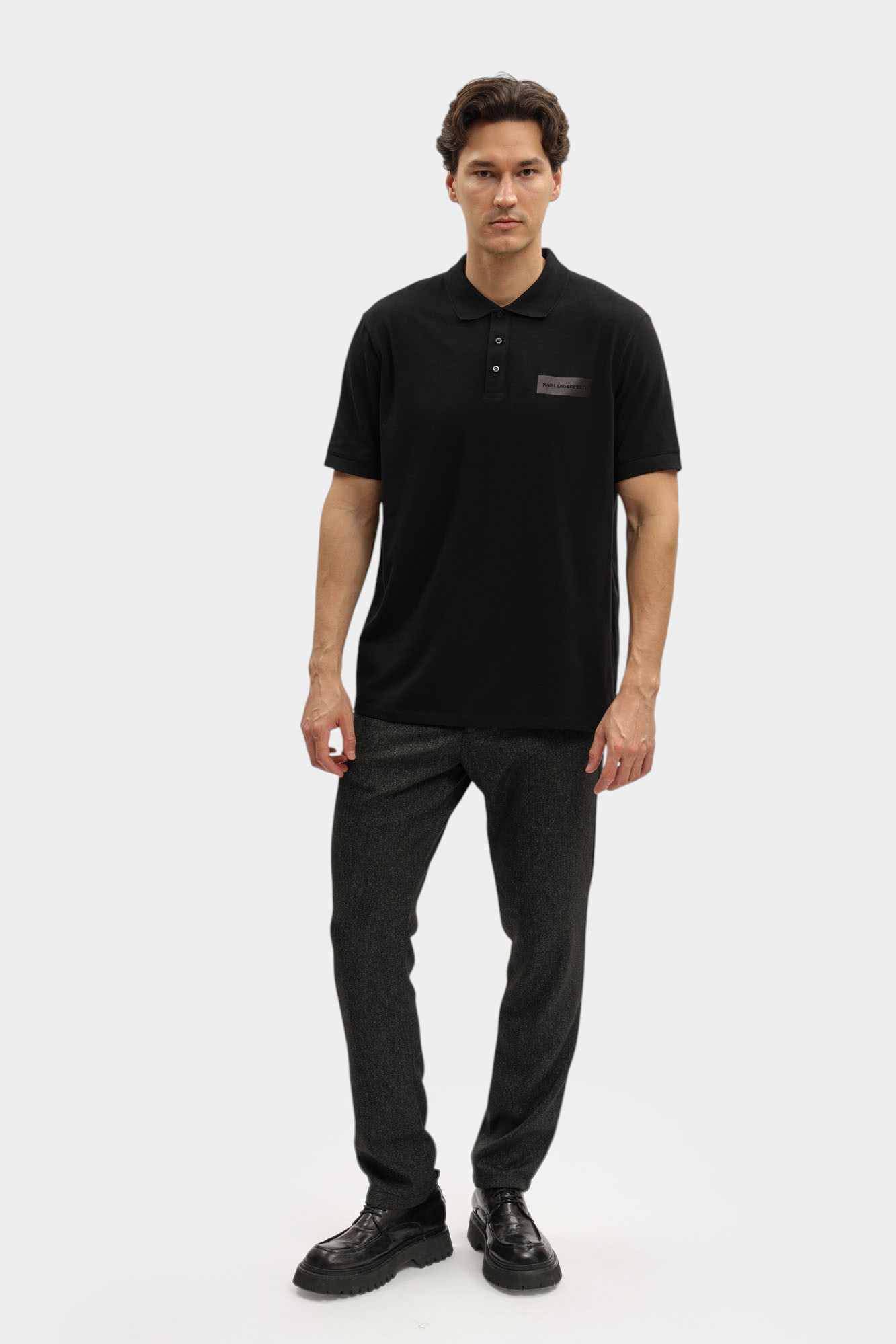 554221_745019 Поло Karl Lagerfeld Черный