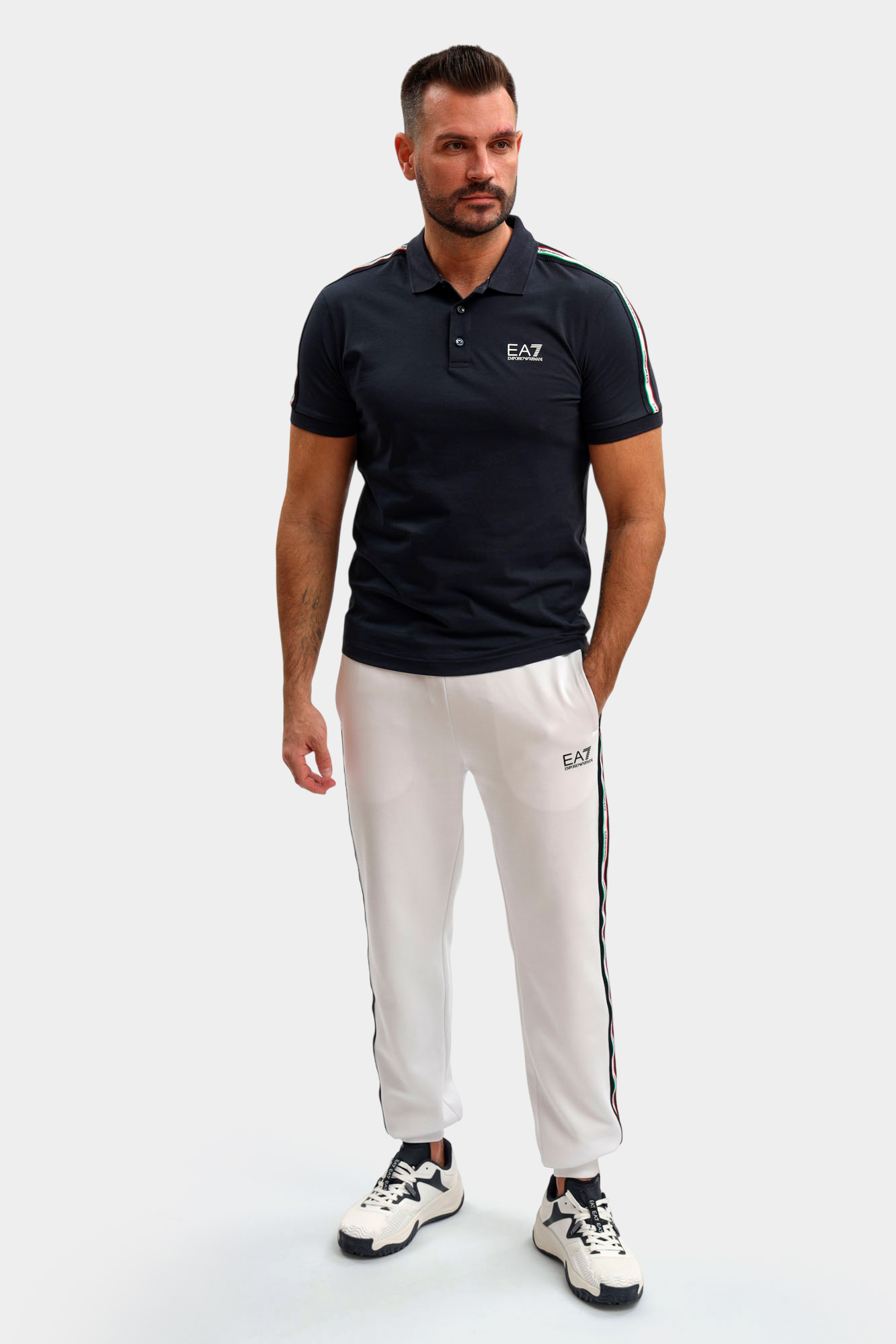 7M001862_AF12503 Поло EA7 Синий