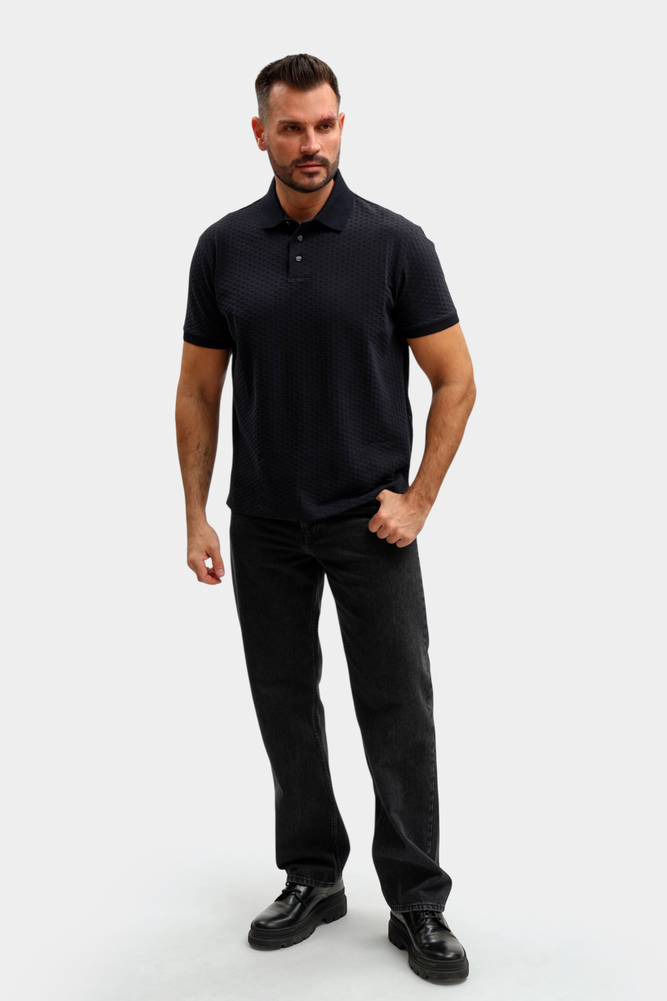 EM001295_AF10762 Поло Emporio Armani Серый