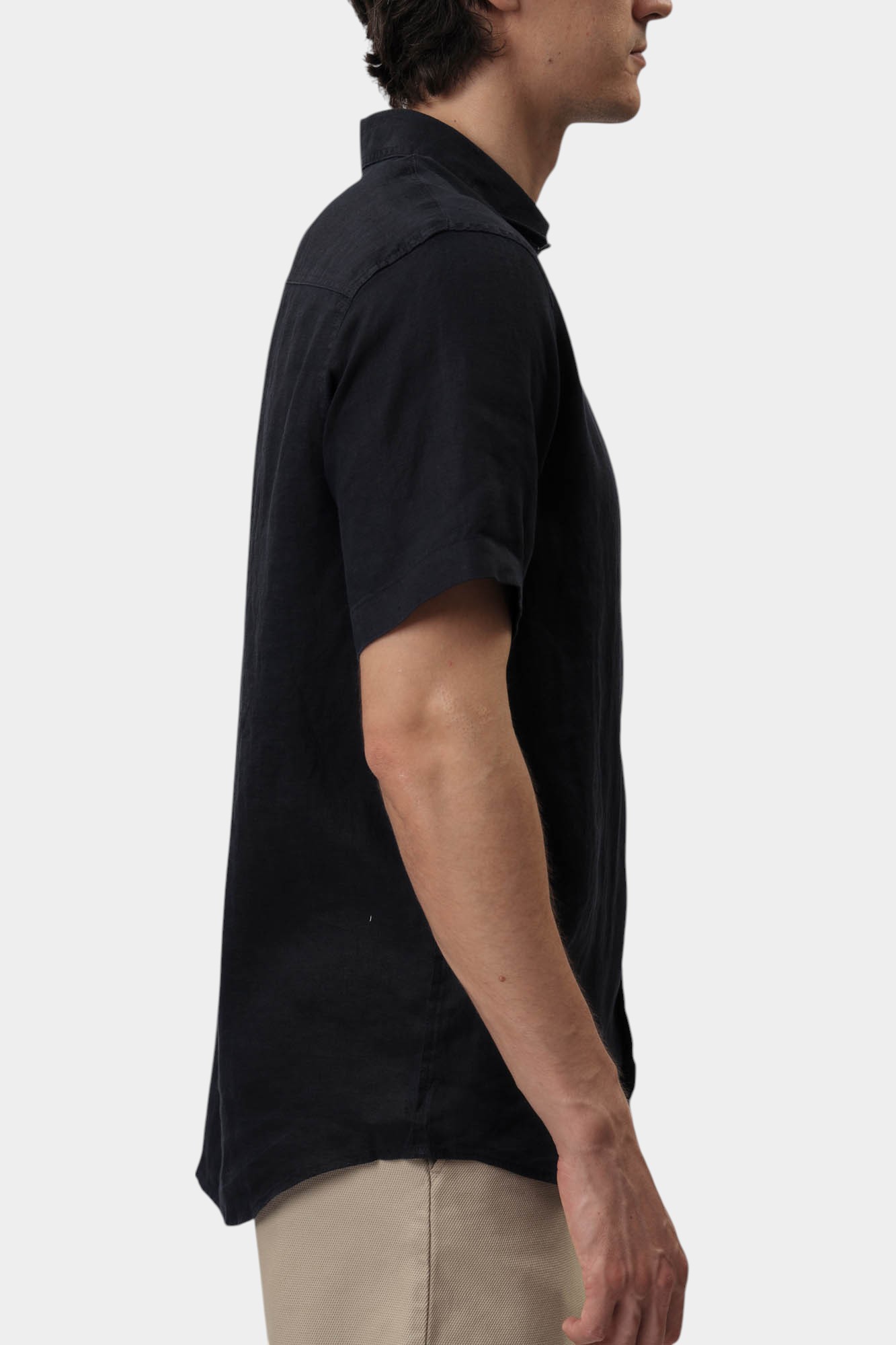 XM001223_AF14619 Рубашка льняная Armani Exchange Синий