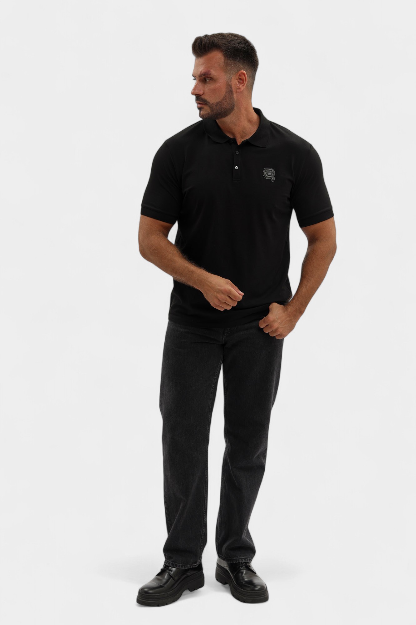 554235_745020 Поло Karl Lagerfeld Черный