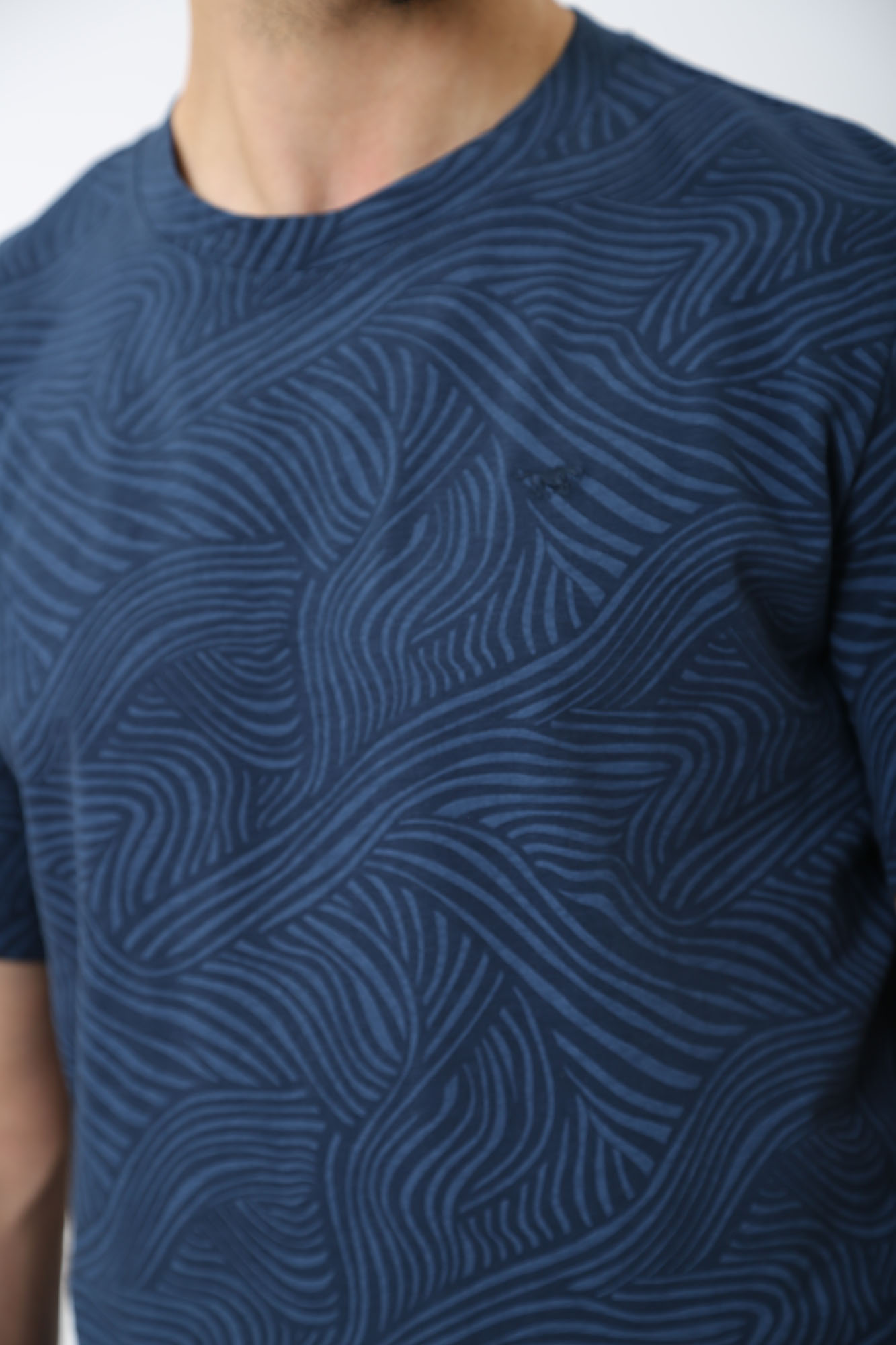 1014945 Футболка Mustang Синий