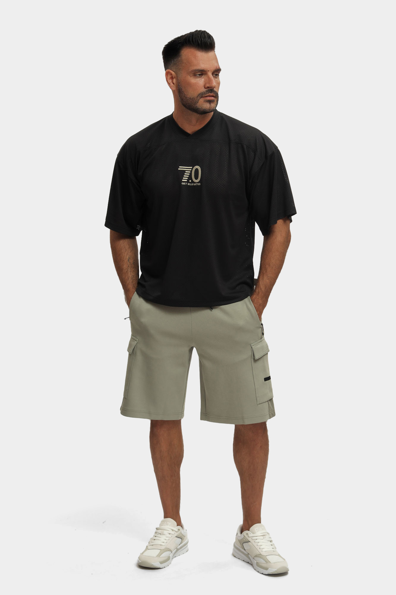 7M000326_AF12660 Шорты трикотажные EA7 Зеленый