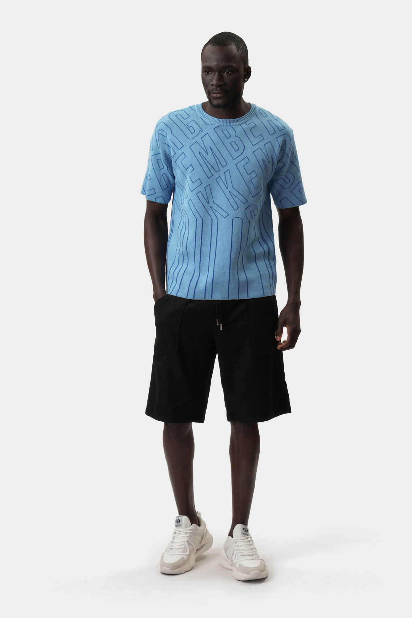 BMM0880 Футболка трикотажная Bikkembergs Голубой