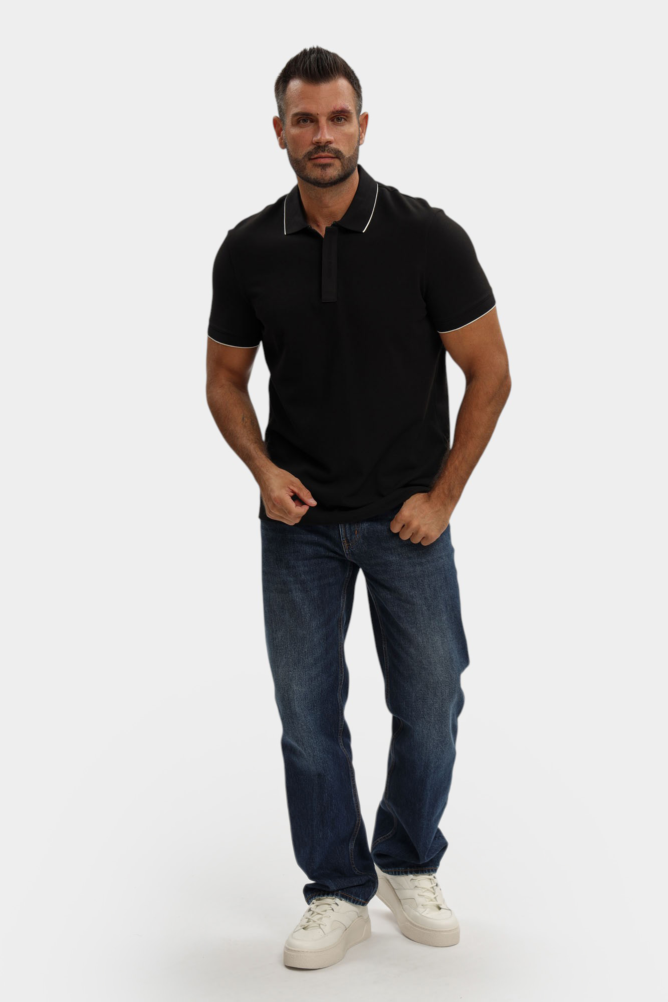 XM001285_AF10366 Поло Armani Exchange Черный