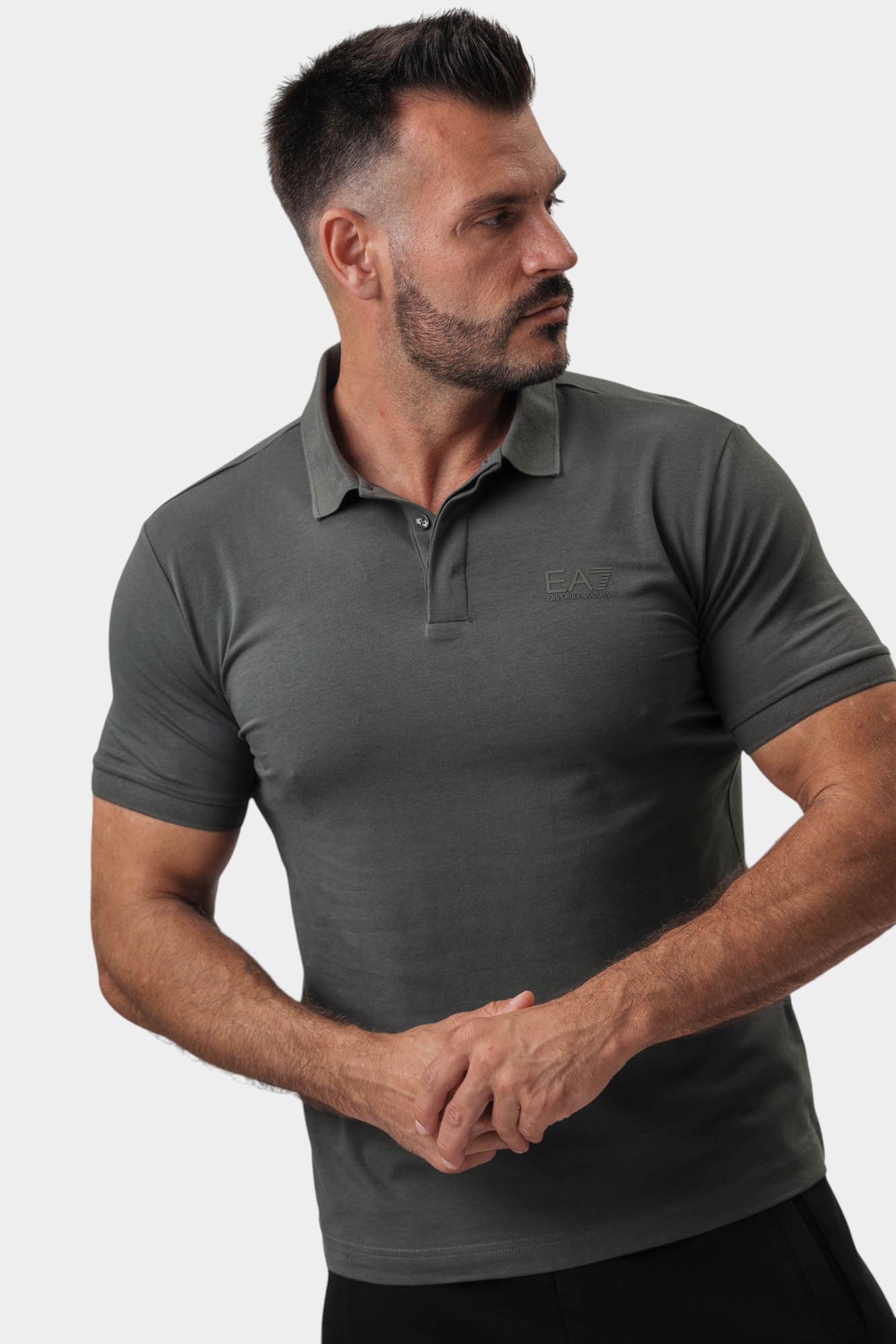 7M000228_AF10373 Поло EA7 Серый