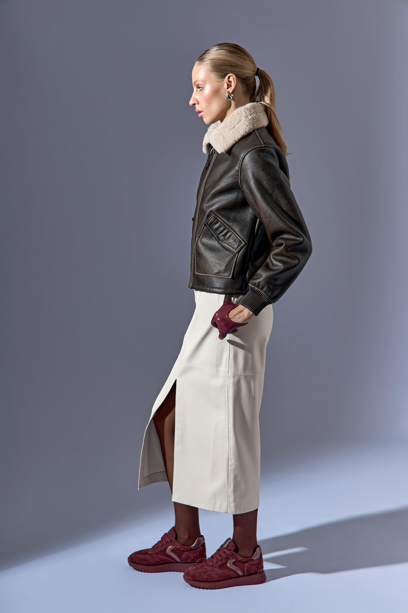 RP-QS633-B220 Кроссовки Red Pin Бордовый