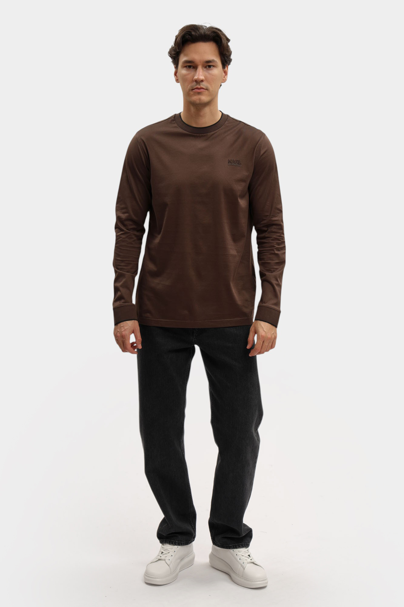 554200_755001 Лонгслив Karl Lagerfeld Черный