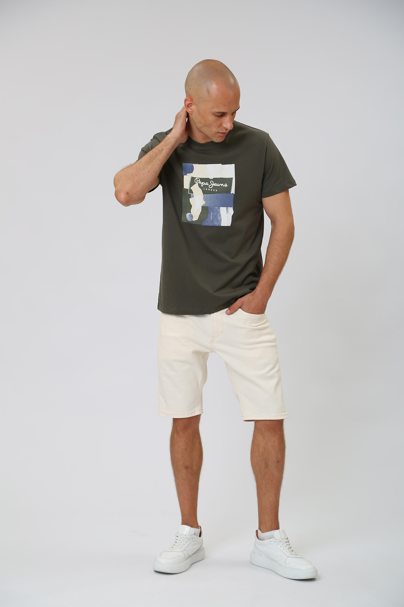 PM800940WI5 Шорты джинсовые Pepe Jeans Бежевый