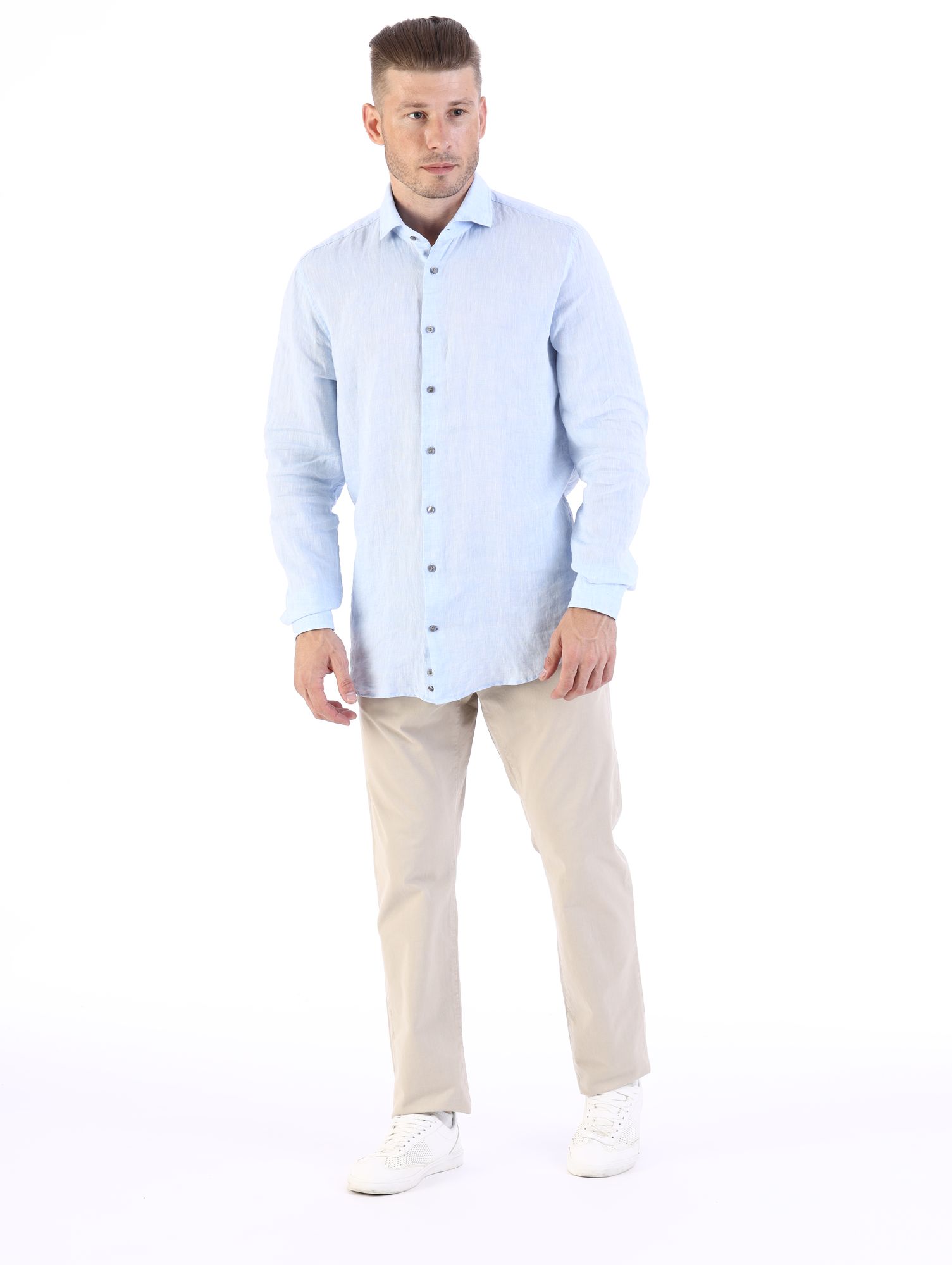 30020164_10008915 Сорочка Strellson Голубой