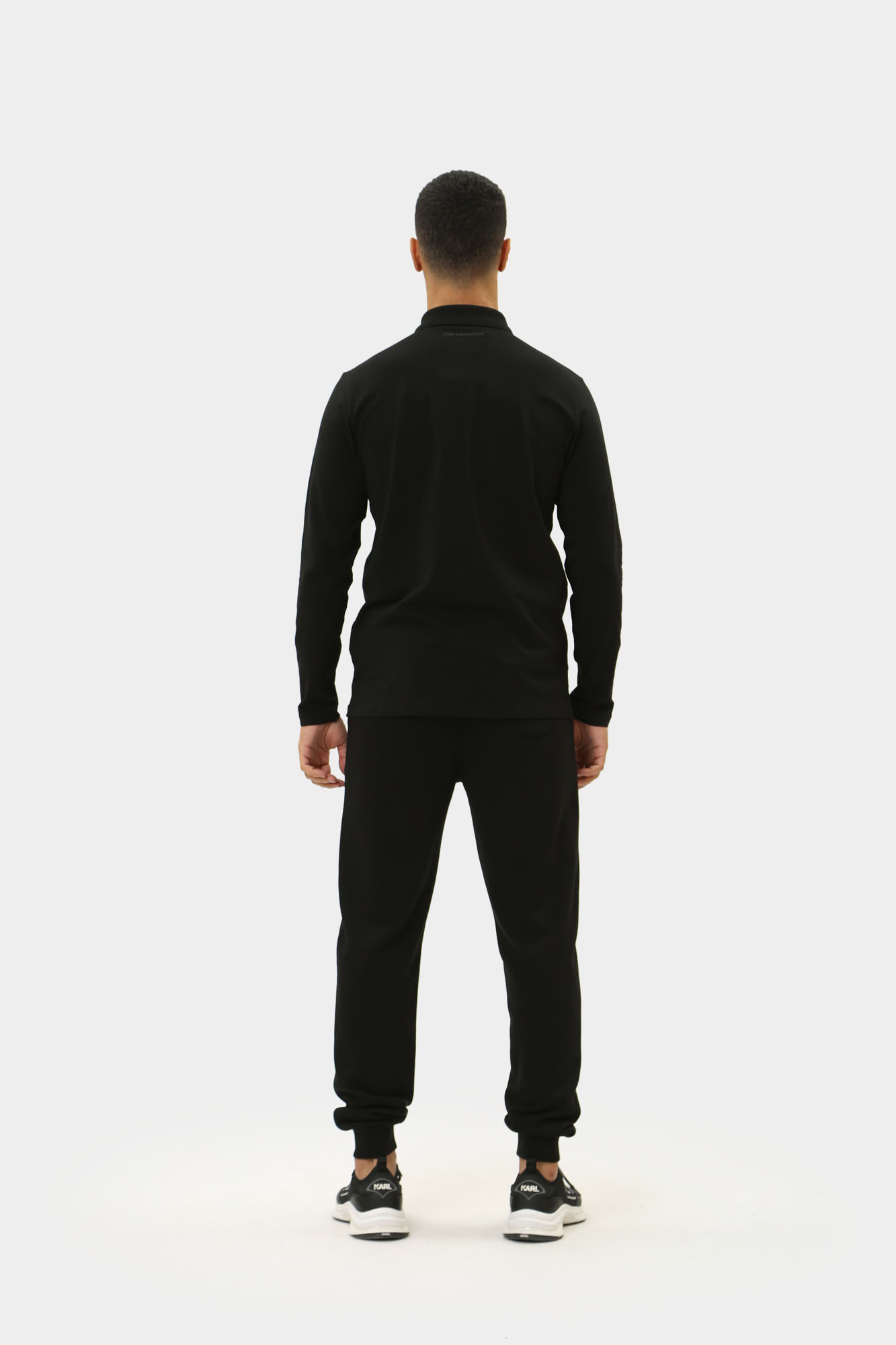 543221_74540 Поло с длинным рукавом Karl Lagerfeld Черный