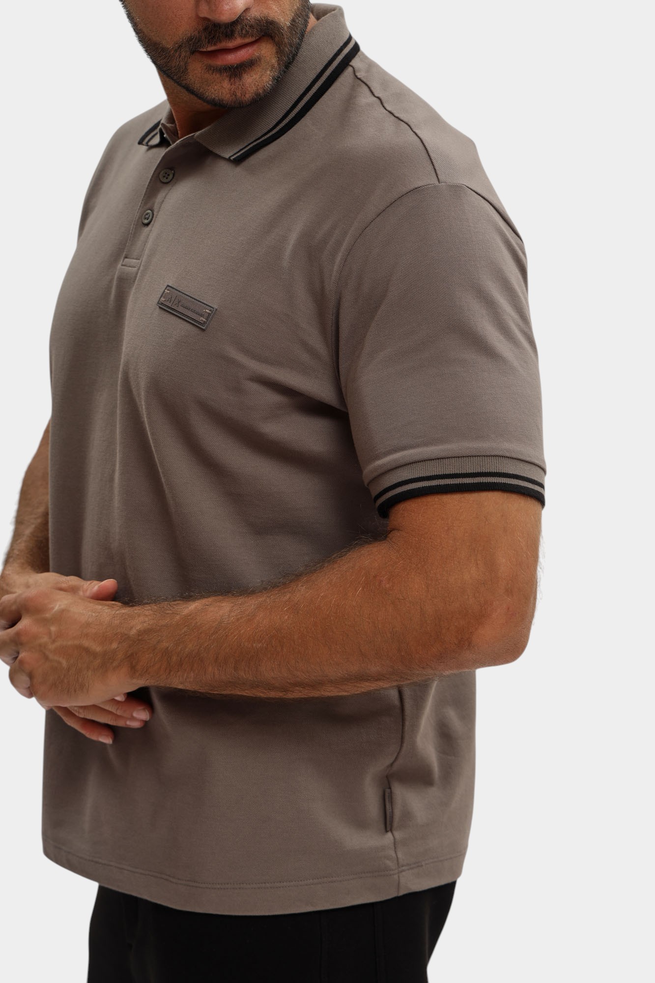 XM001349_AF16246 Поло Armani Exchange Серый