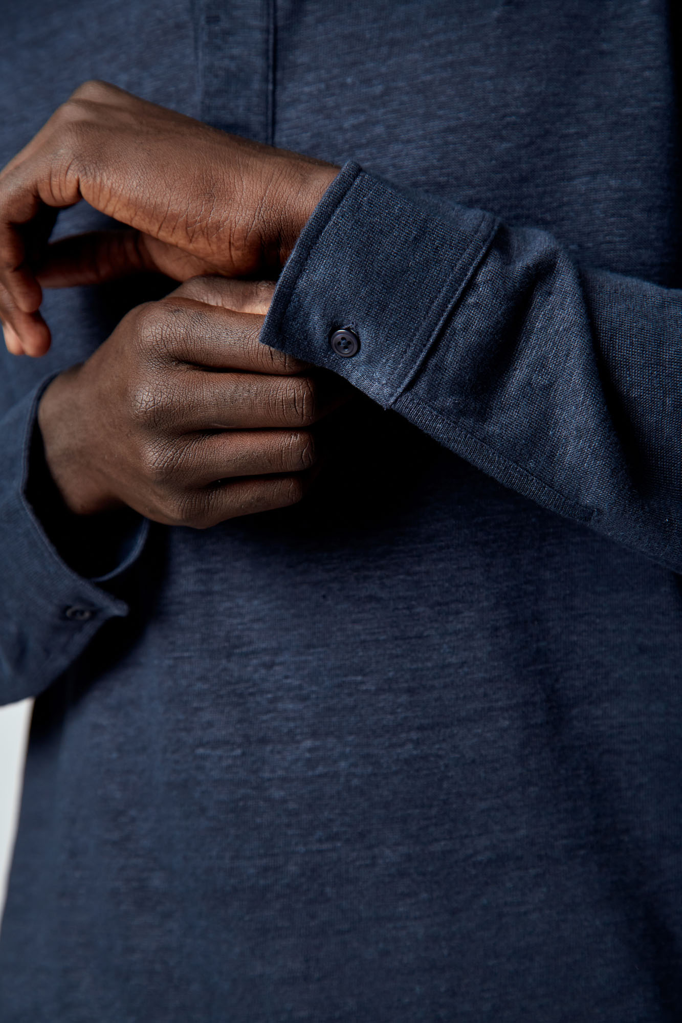 VM-OMA-55-383 Поло с длинным рукавом Van Mich Синий