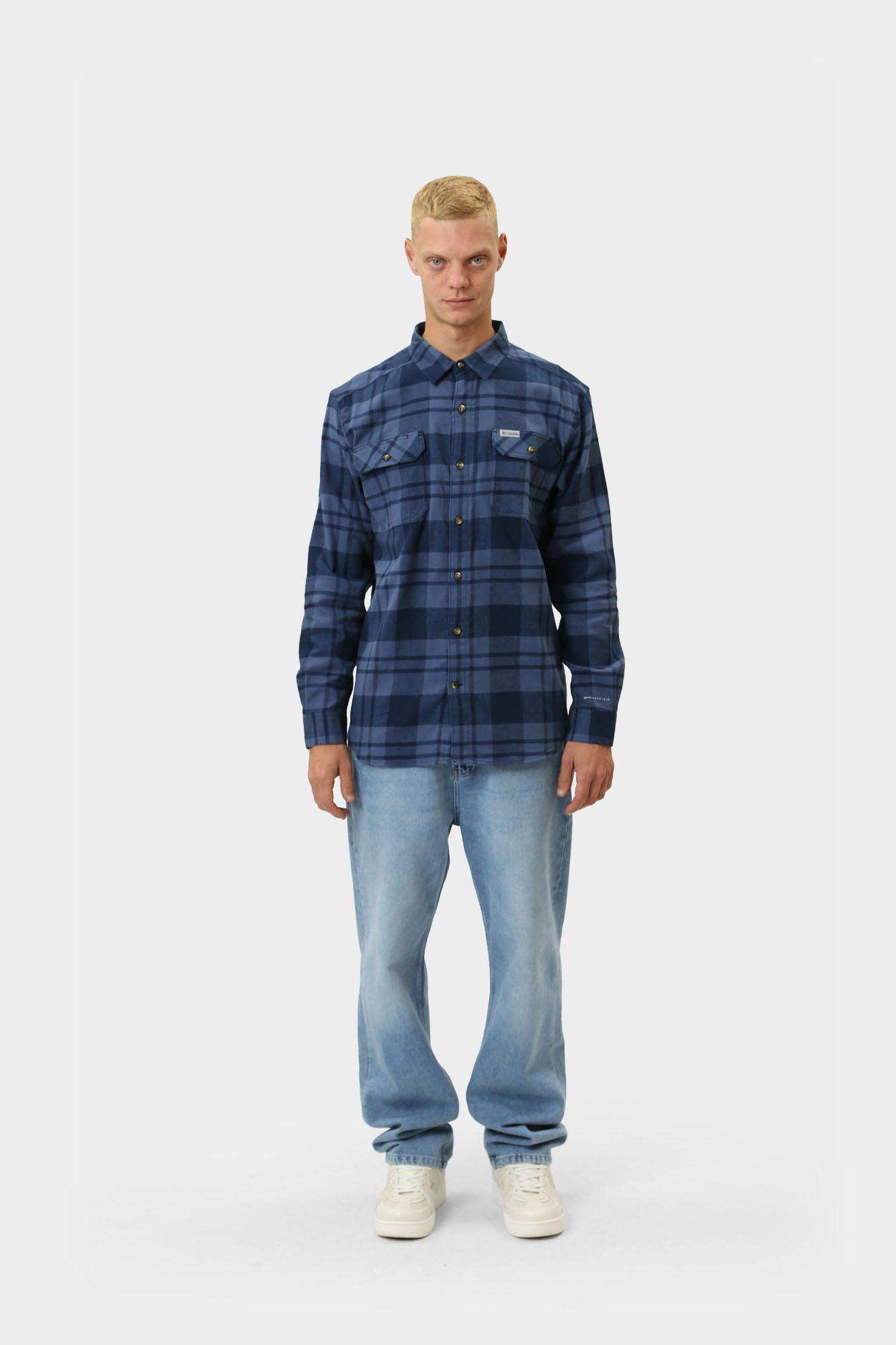 1861581 Рубашка с длинным рукавом Columbia Синий