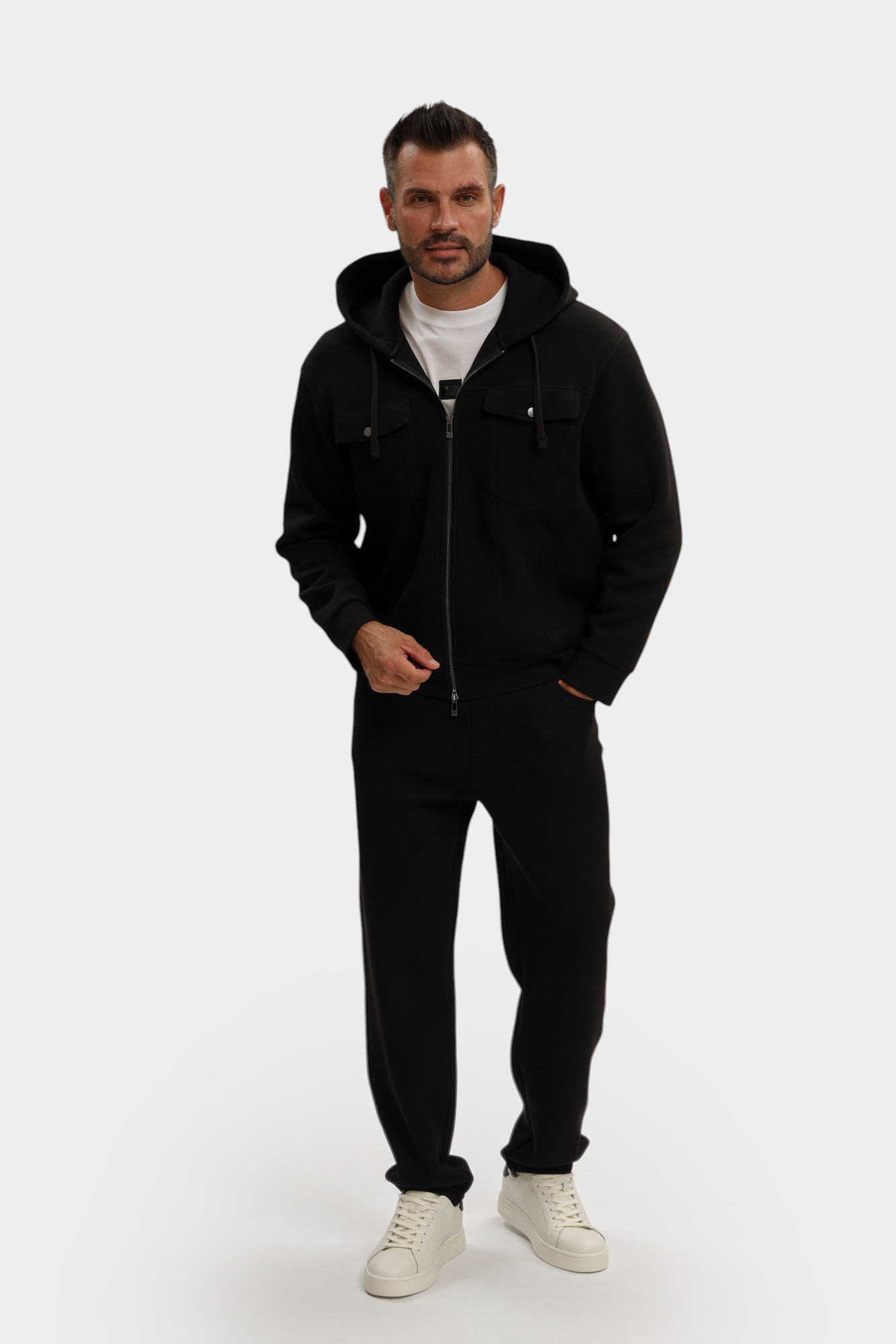 XM000967_AF16222 Толстовка с капюшоном Armani Exchange Черный