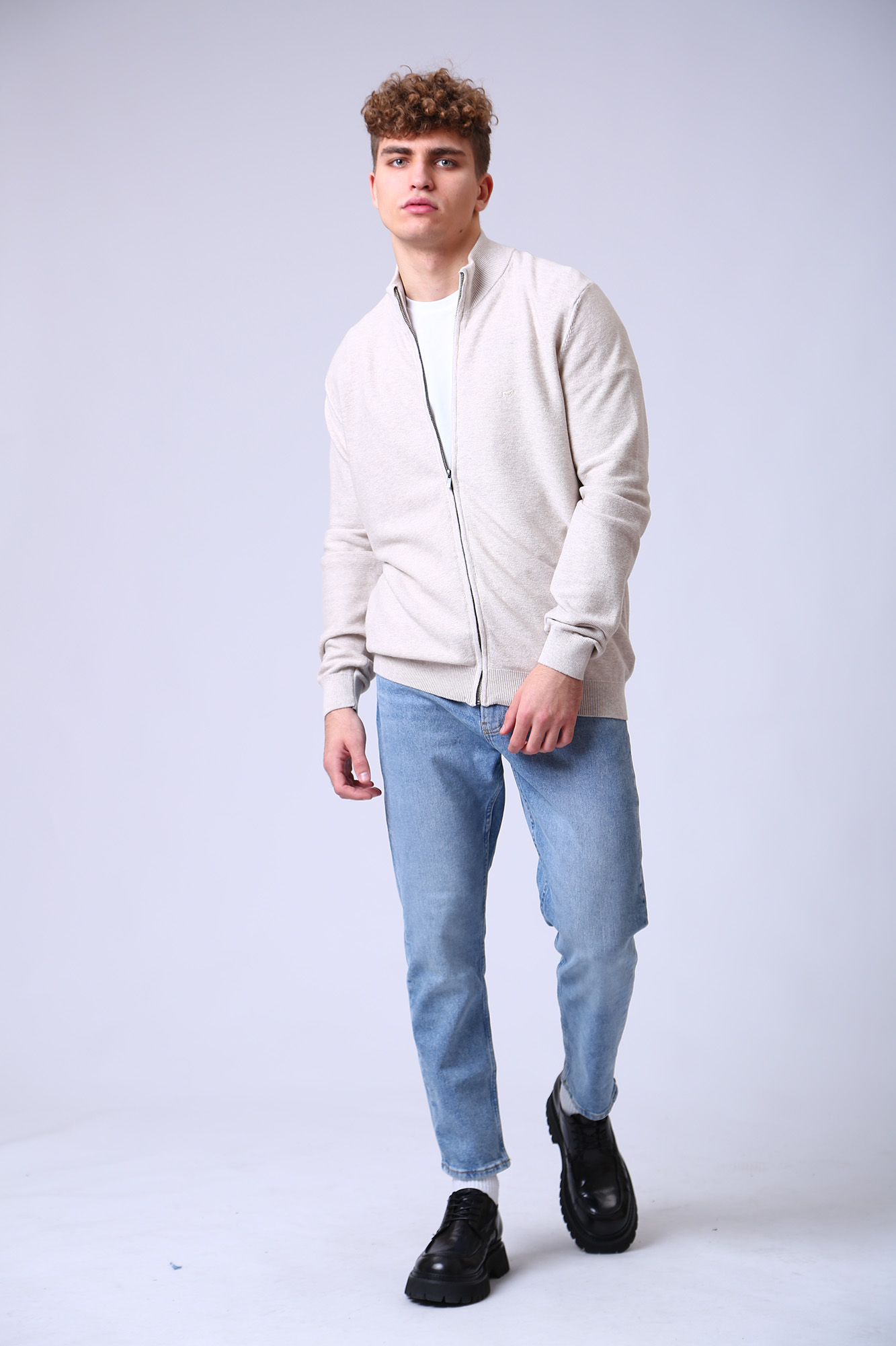 1012797 Кардиган Mustang Бежевый