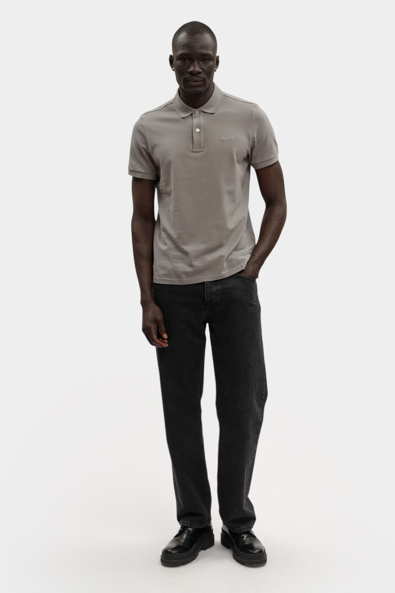 Поло Geox Серый