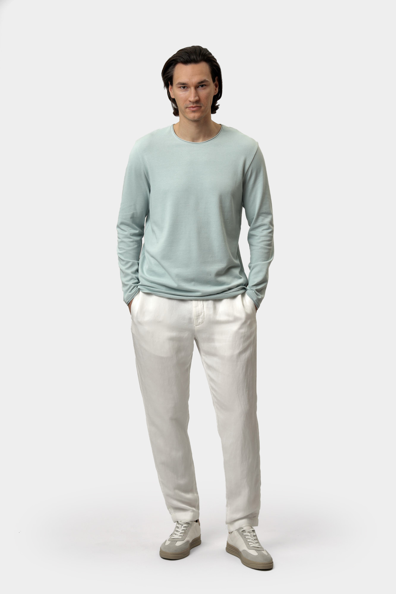 30045639_10019457 Лонгслив Strellson Голубой