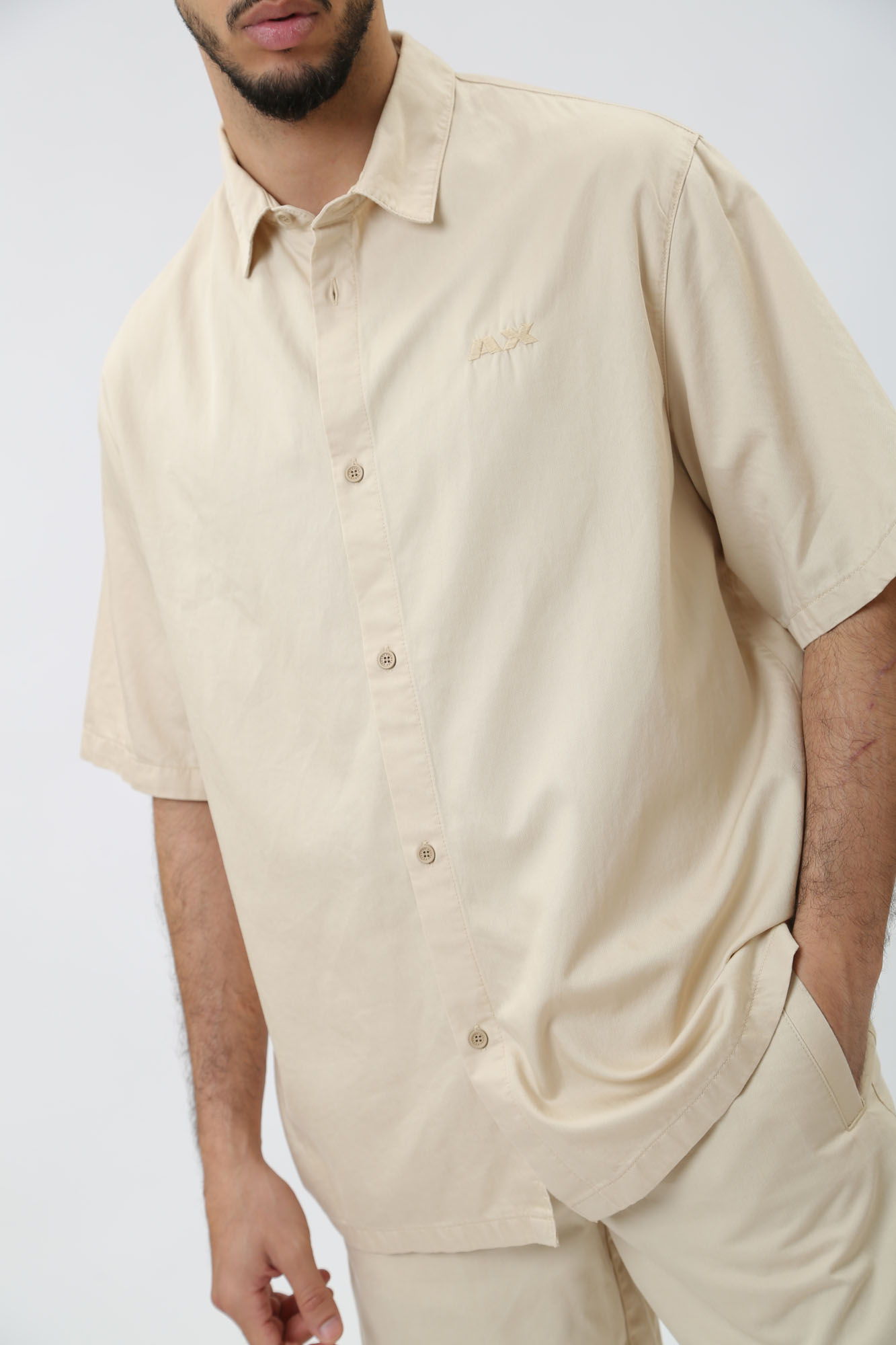 3DZC21_ZN3LZ Рубашка Armani Exchange Бежевый