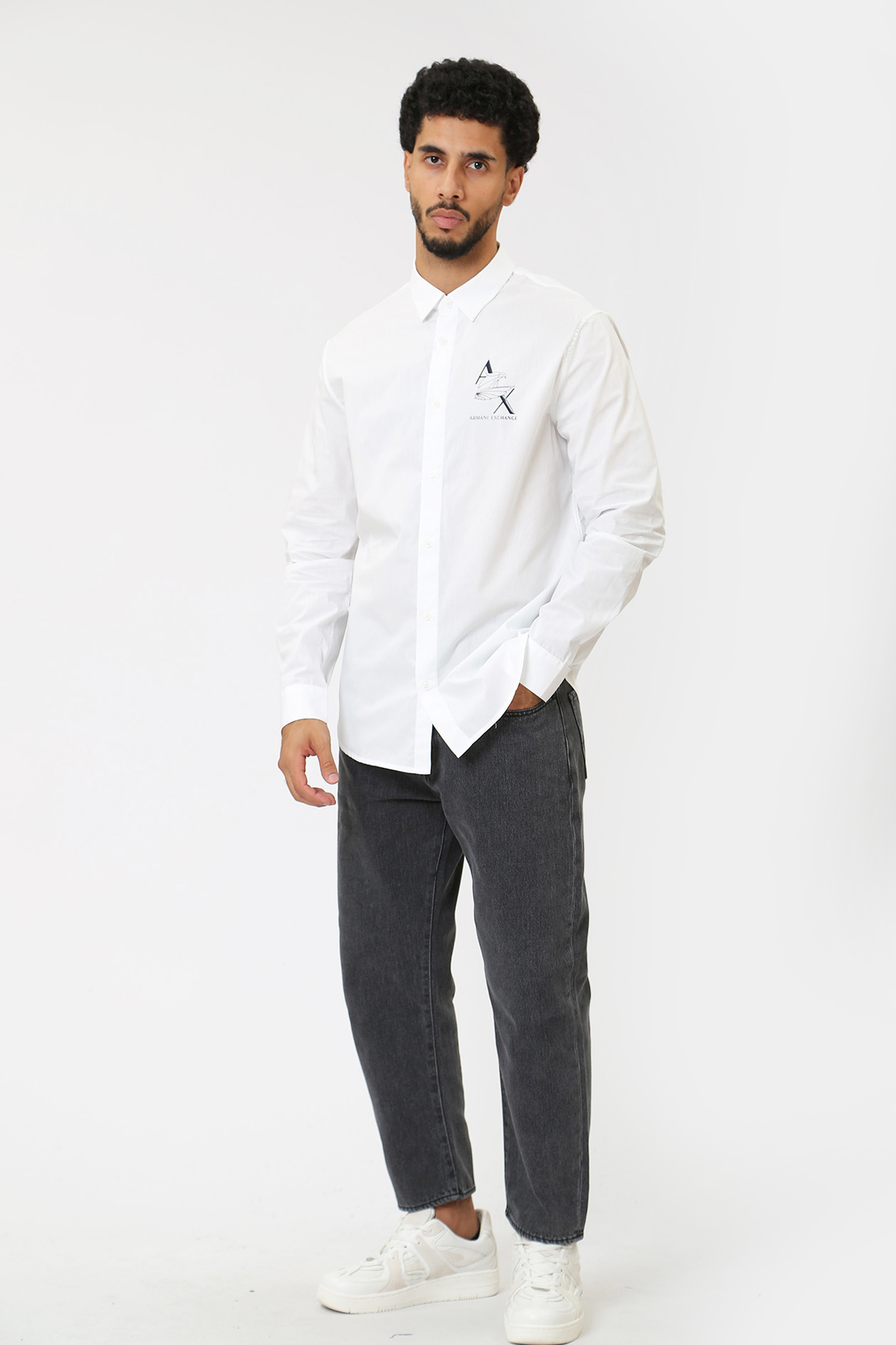 6RZC06_ZNXLZ Рубашка д/р Armani Exchange Белый