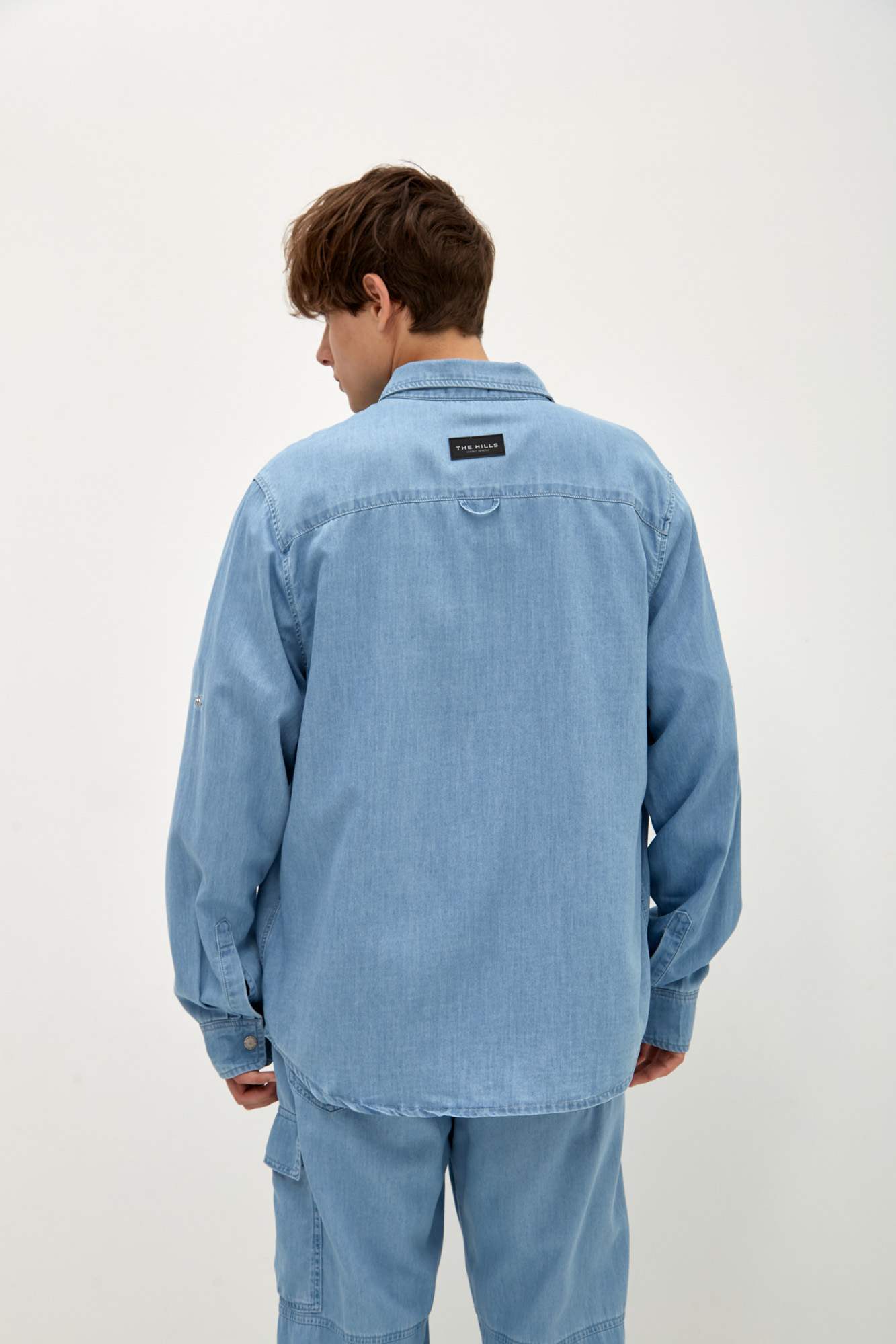 M-241-TK-56-1045 Рубашка джинсовая The Hills Синий