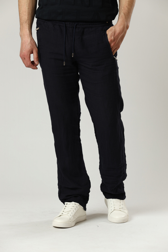 Сорочка Karl Lagerfeld Смесовый лен Белый