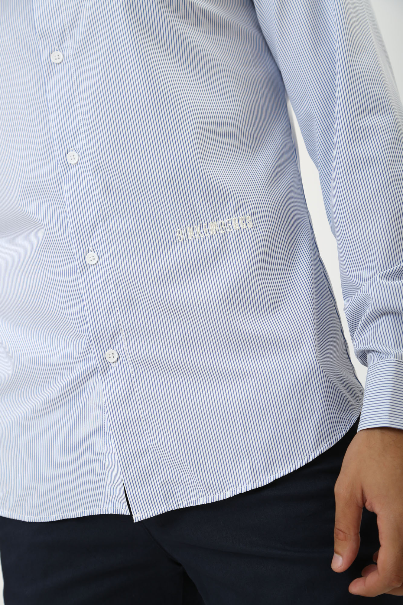 PBMS0420 Рубашка с длинным рукавом Bikkembergs Белый