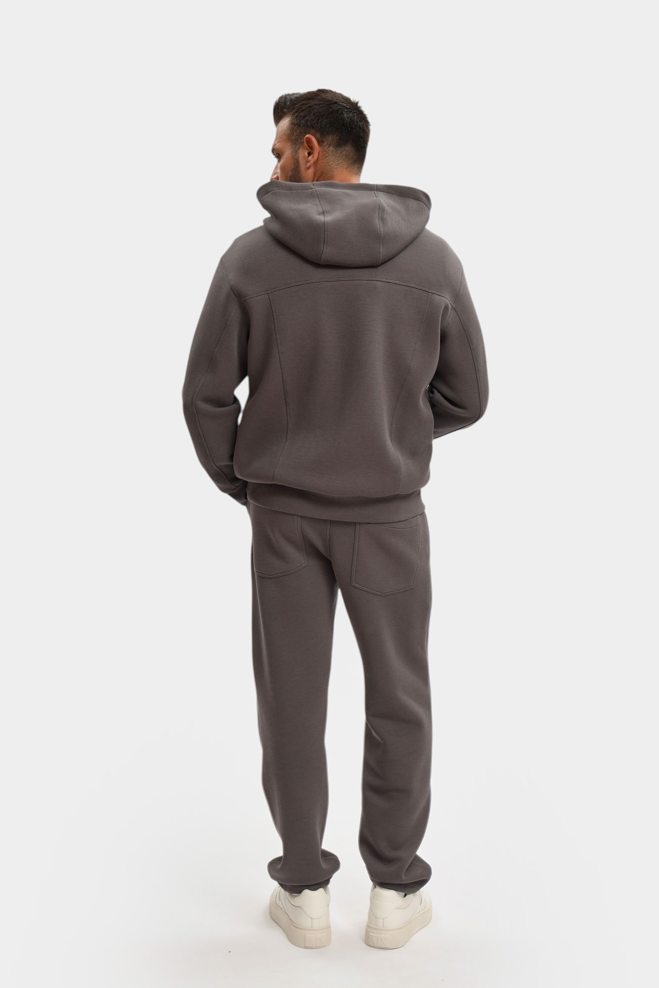 XM000967_AF16222 Толстовка с капюшоном Armani Exchange Серый