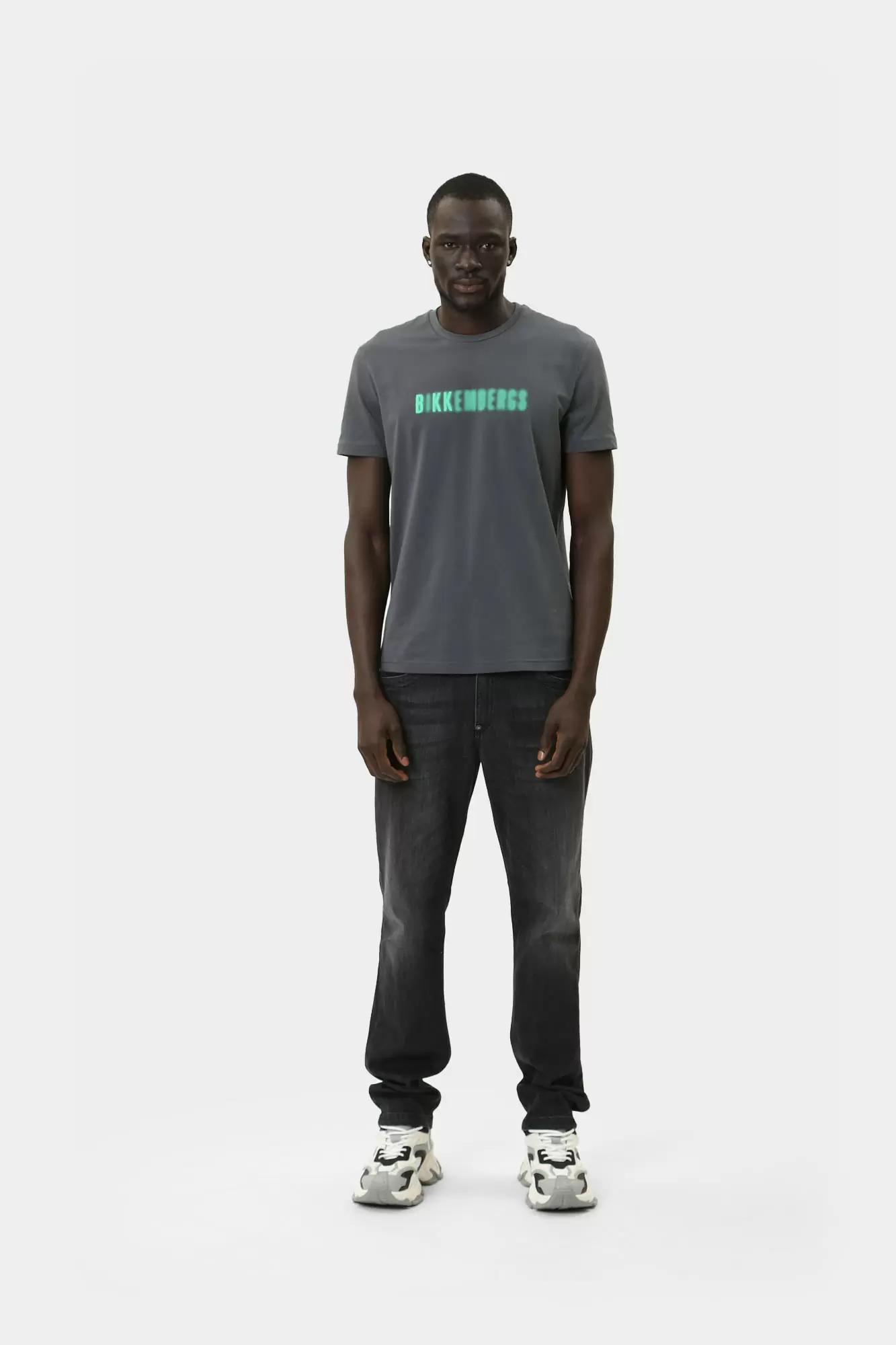 BMT0602 Футболка Bikkembergs Серый