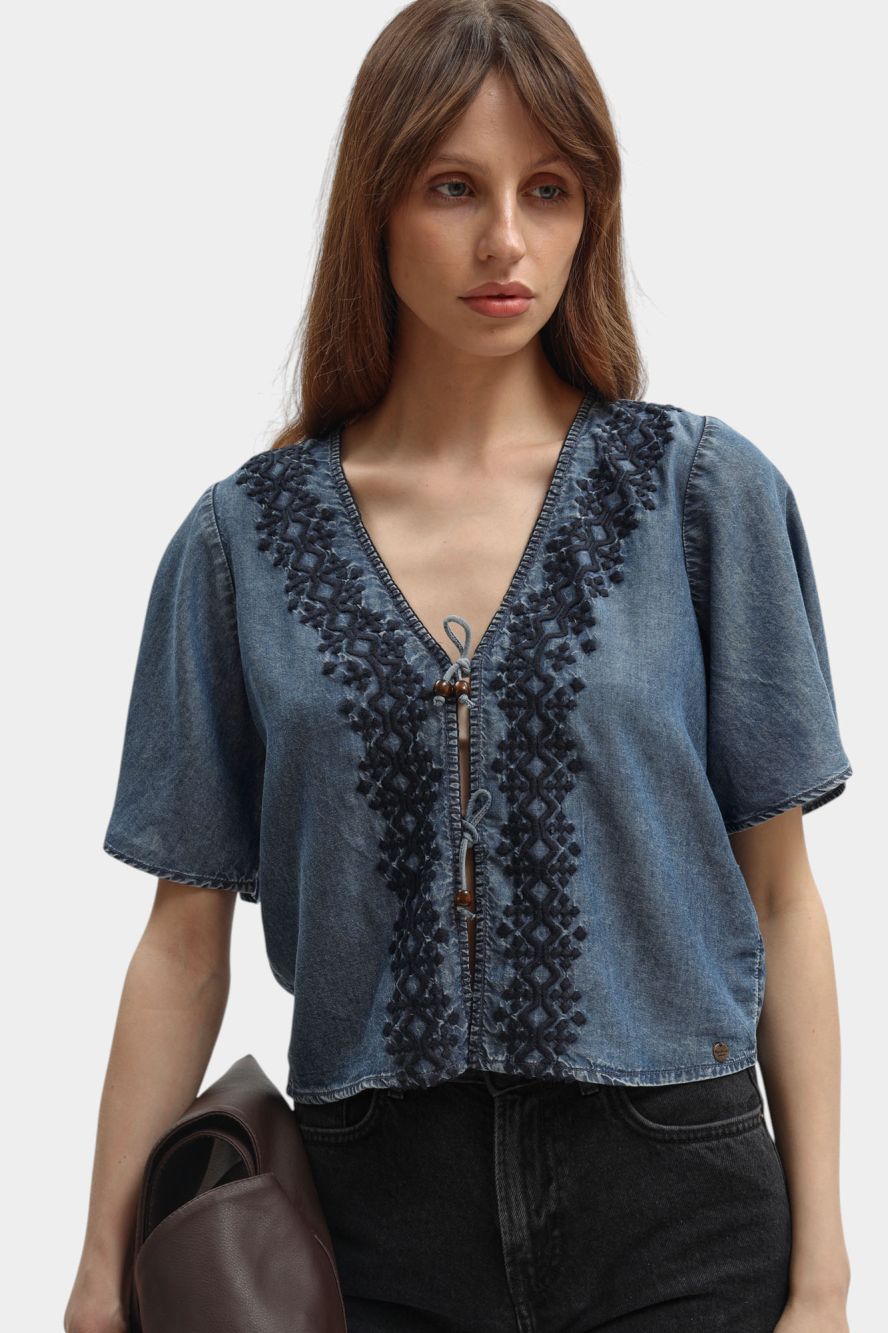 Блузка Pepe Jeans Синий