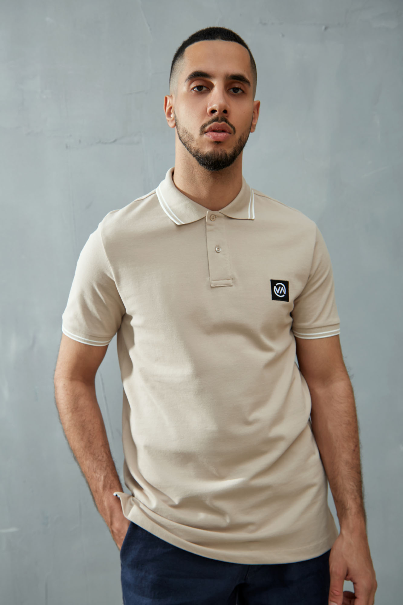 VM-ERK-22-034 Поло Van Mich Бежевый