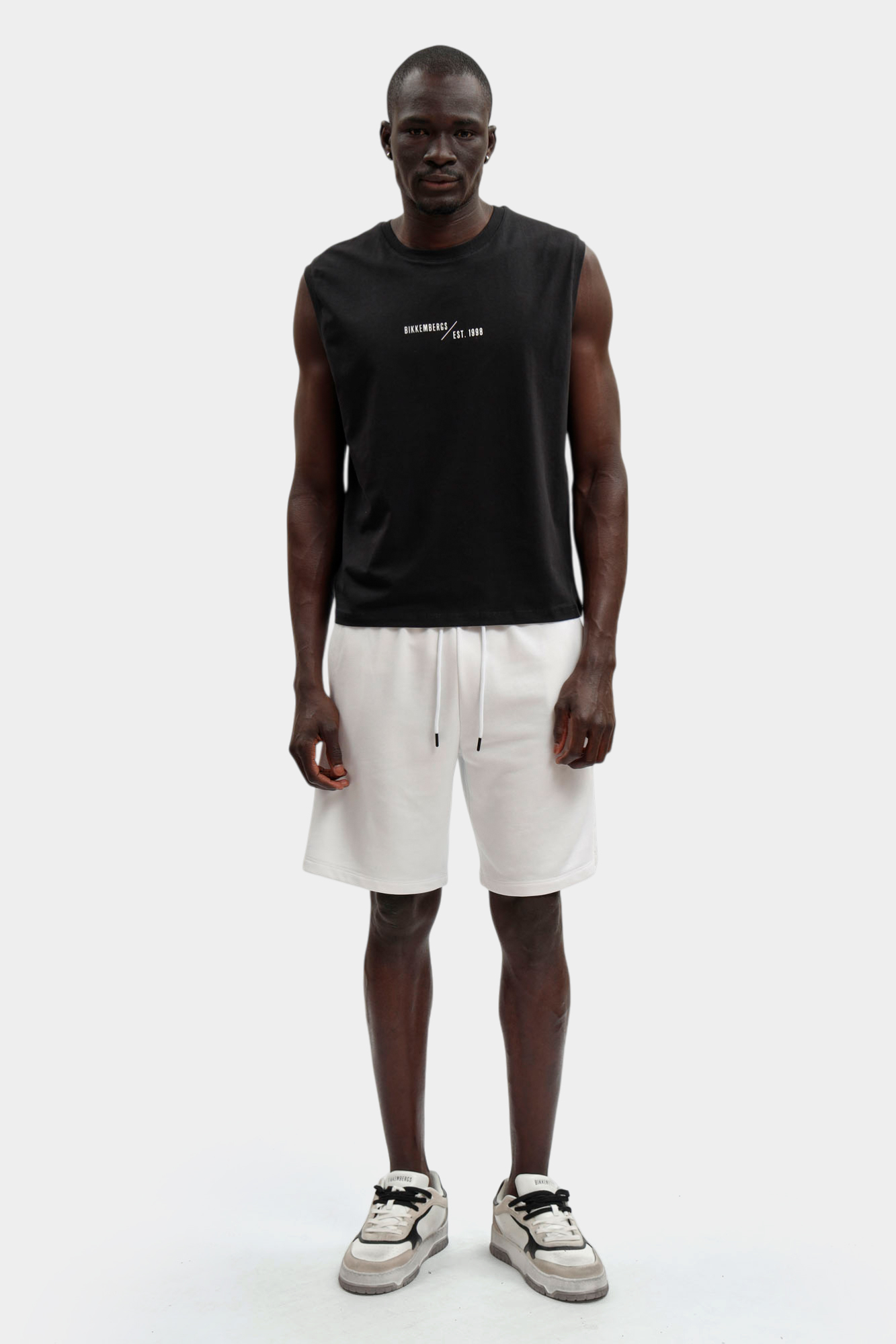 BMF1624 Шорты трикотажные Bikkembergs Белый