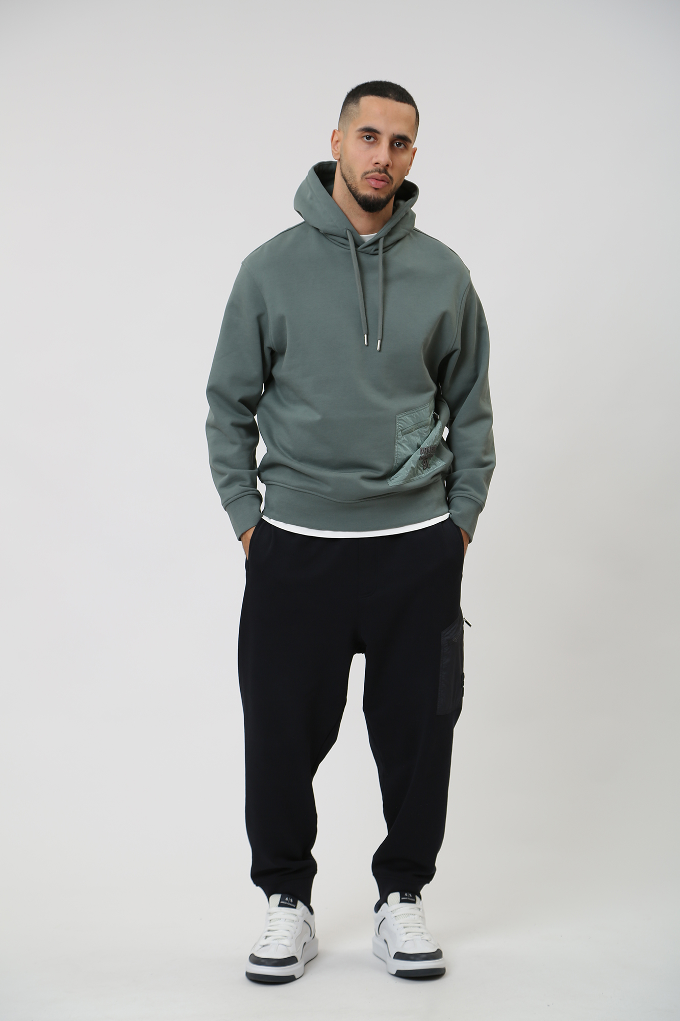 3DZMLL_ZJ4XZ Худи Armani Exchange Зеленый