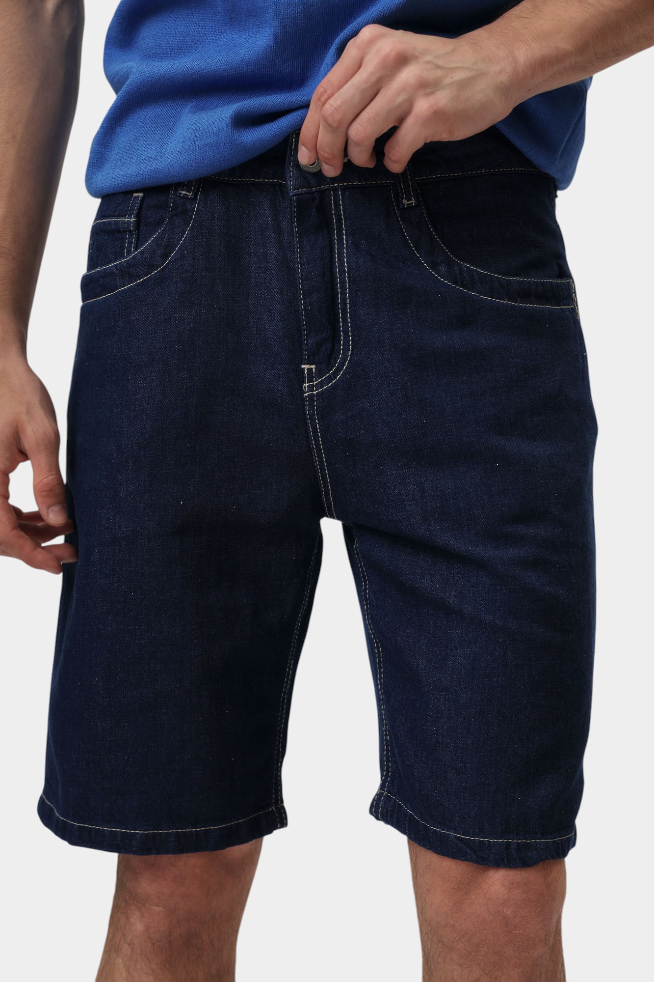 BMD0832R Шорты джинсовые Bikkembergs Синий