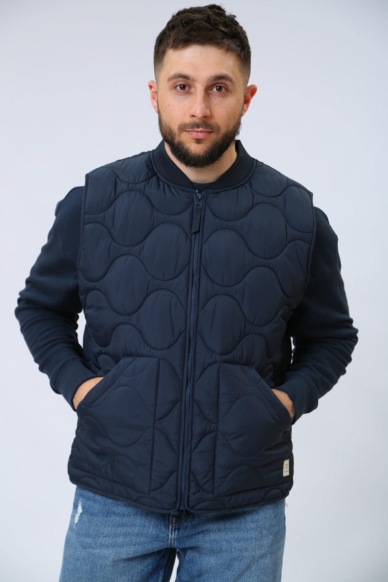 1013494 Жилет утепленный Mustang Синий