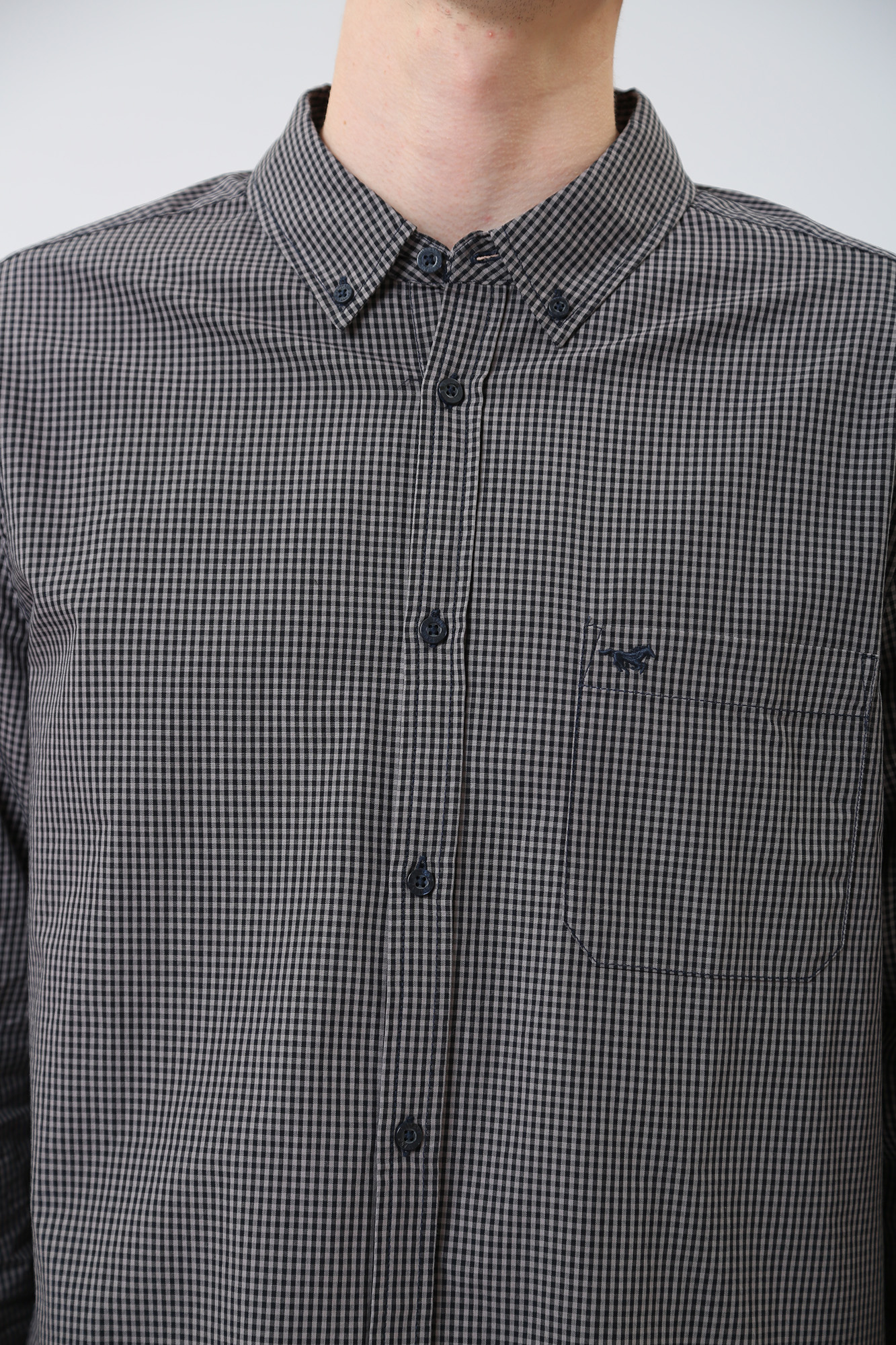 1012807 Рубашка с длинным рукавом Mustang Серый