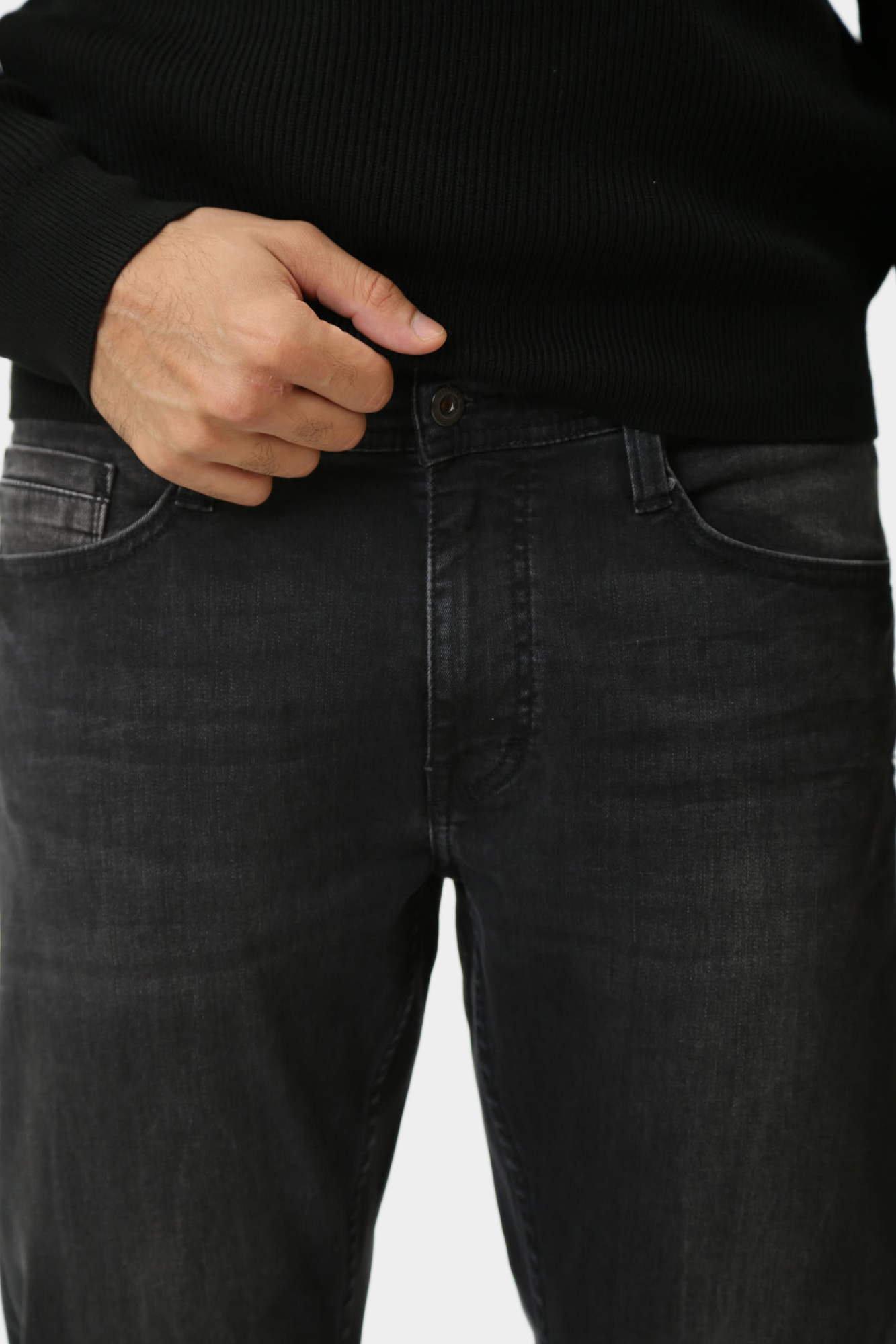 1015504-4000 Брюки джинсовые Mustang Черный