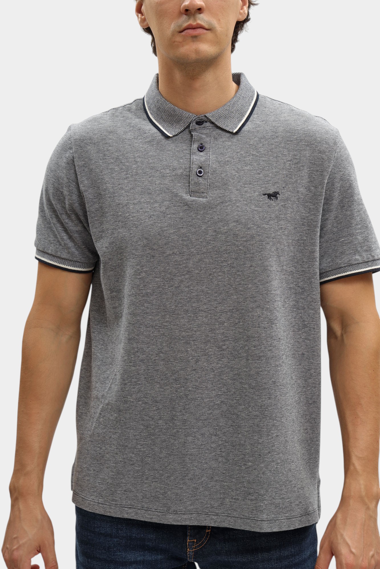 1016879 Поло Mustang Синий