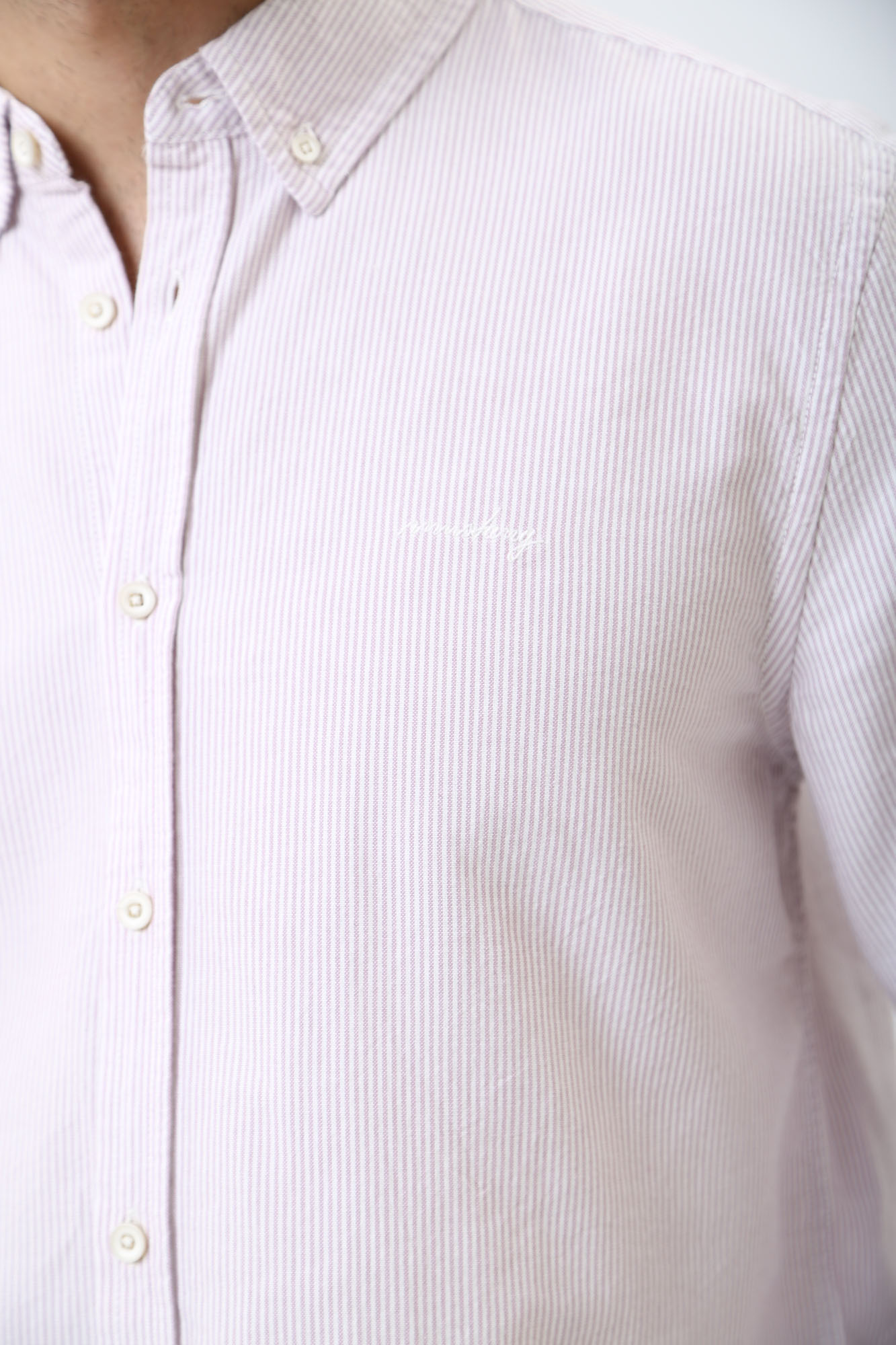 1014767 Рубашка с длинным рукавом Mustang Розовый