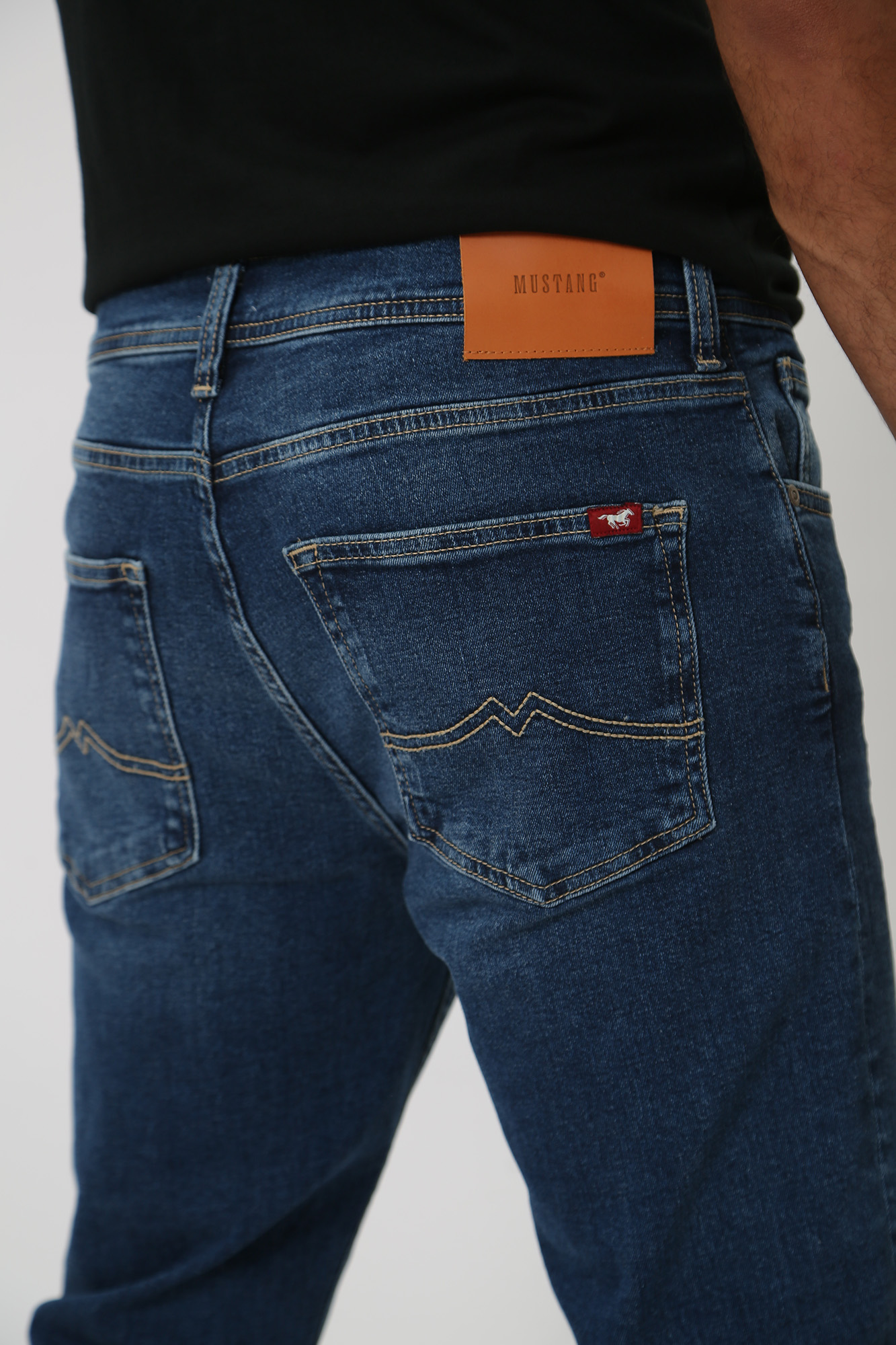 1013708-5000 Брюки джинсовые Mustang Синий