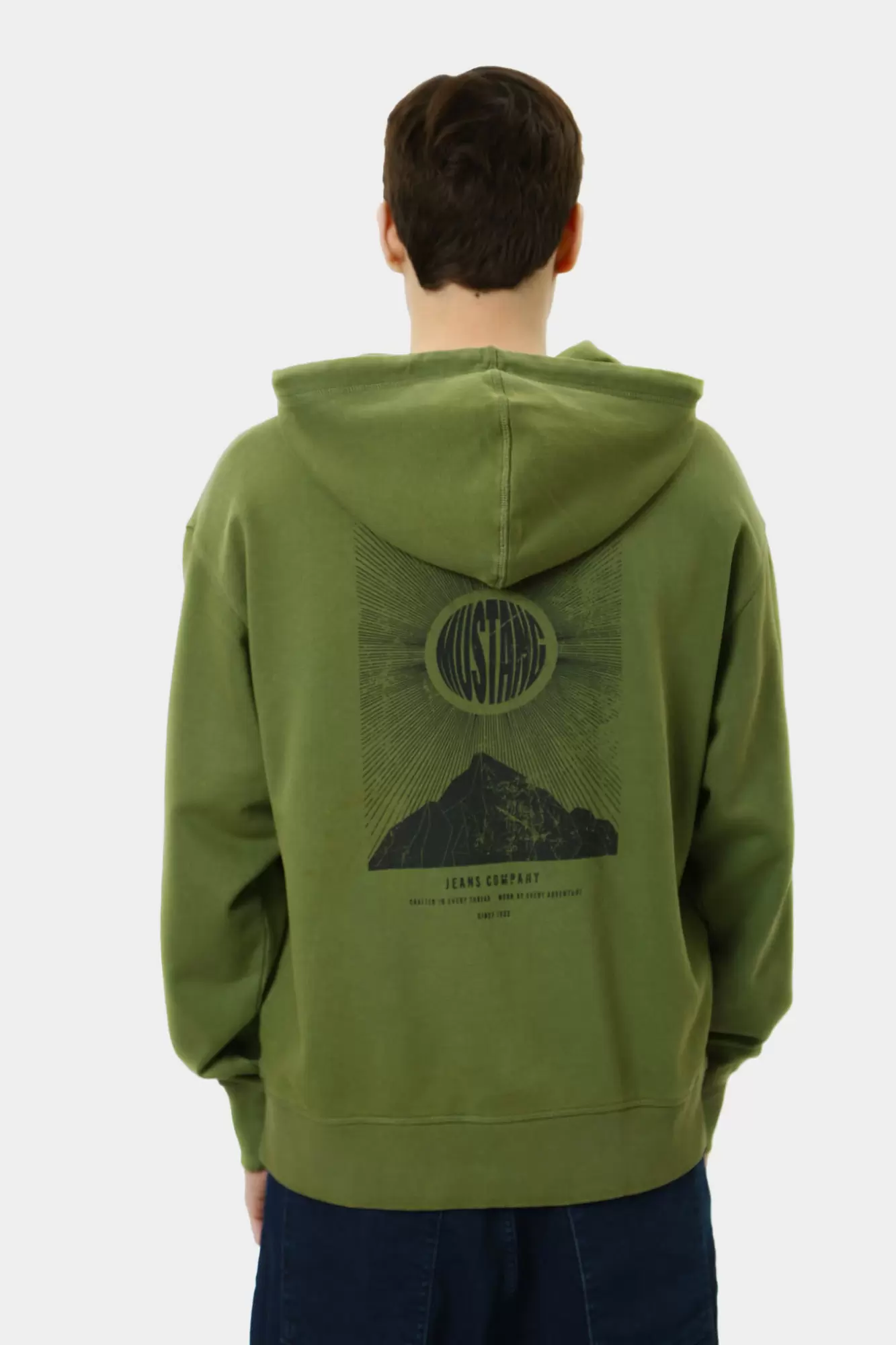 1015925 Худи Mustang Зеленый