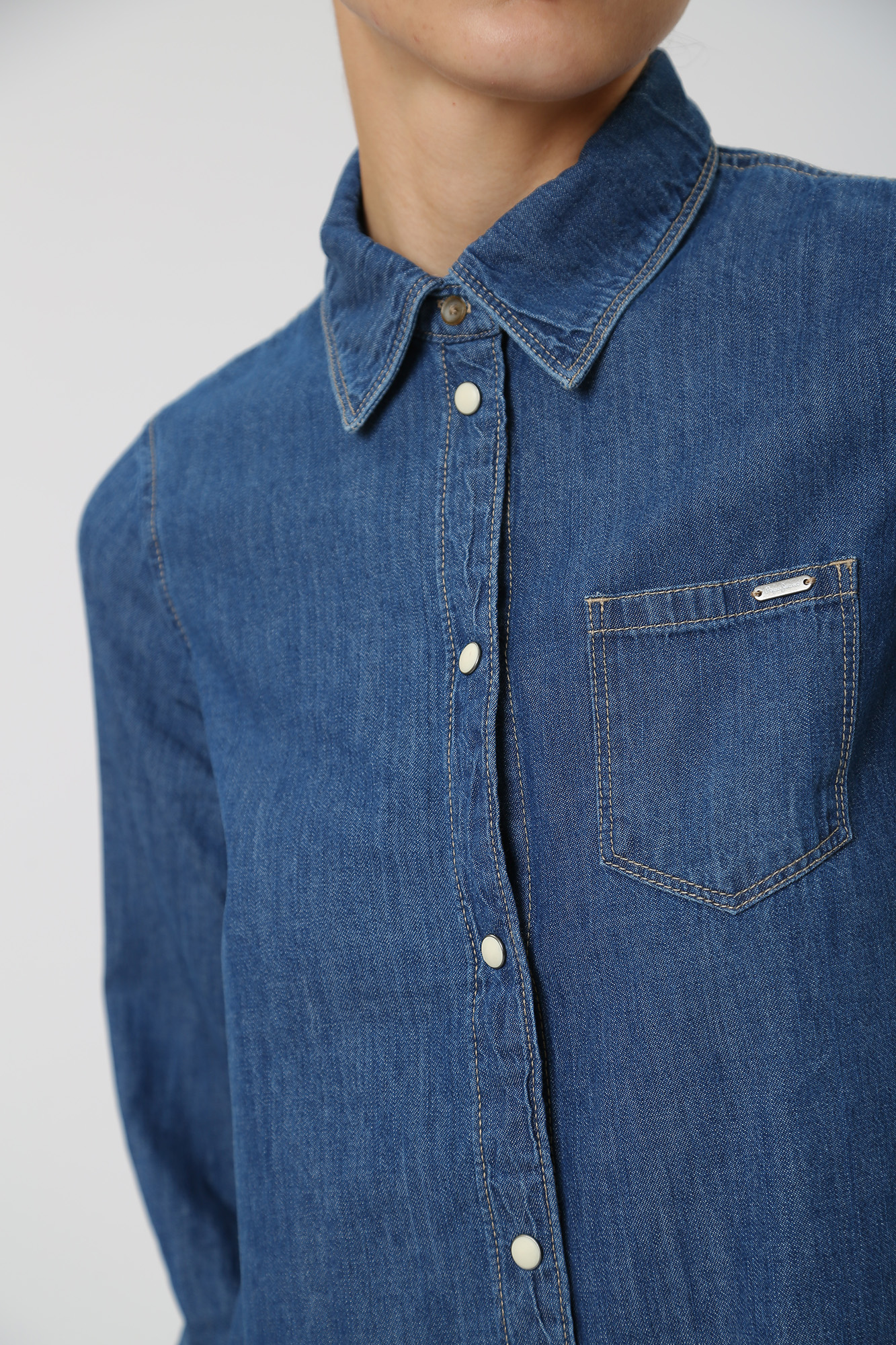 PL953334 платье джинсовое д/р pepe jeans 