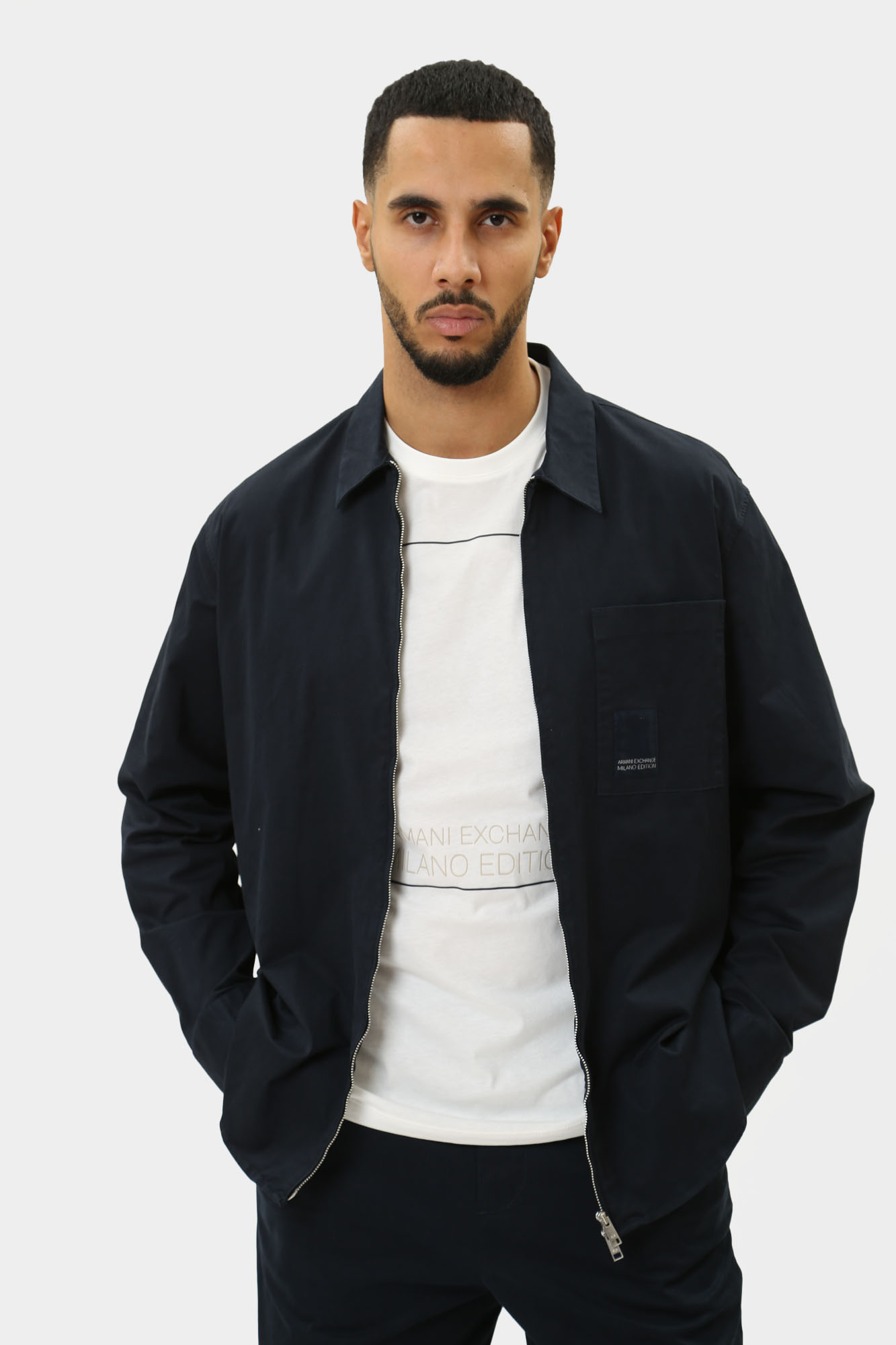 3DZC06_ZN3TZ Рубашка с длинным рукавом Armani Exchange Синий