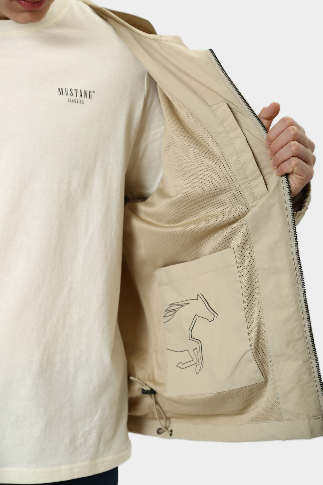 1016233 Куртка легкая Mustang Бежевый