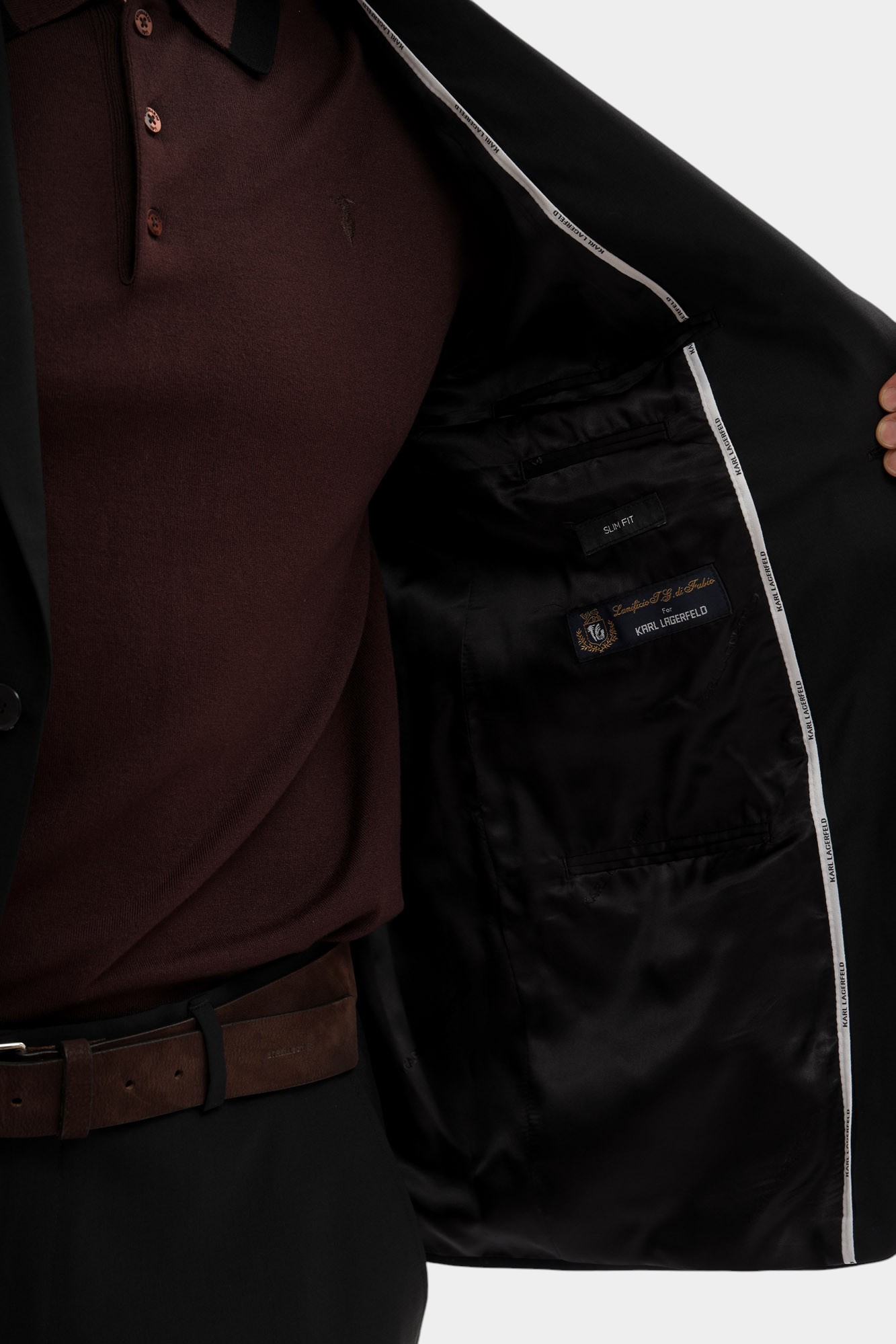 500099_155200 Пиджак классический Karl Lagerfeld Черный