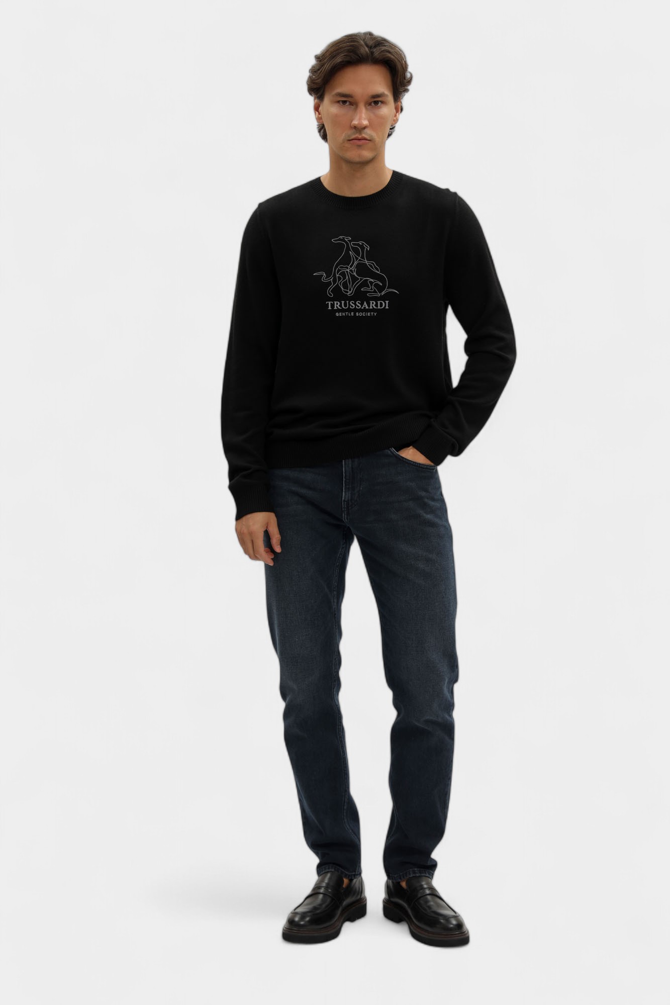 M0348000036N-MK609K03-318M Джемпер Trussardi Черный