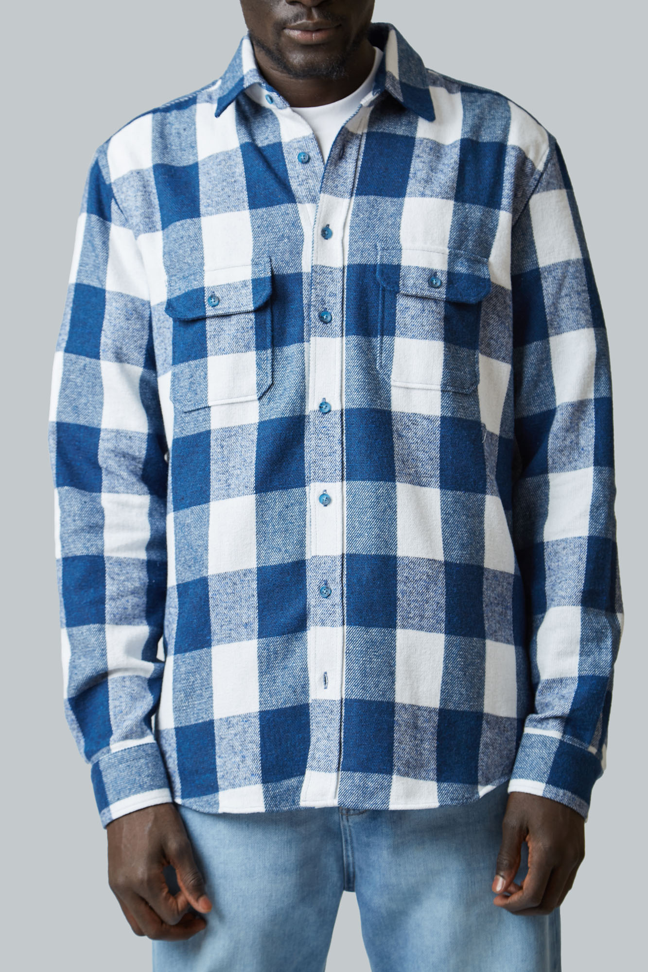 VM-BAL-58-004 Рубашка д/р Van Mich Голубой